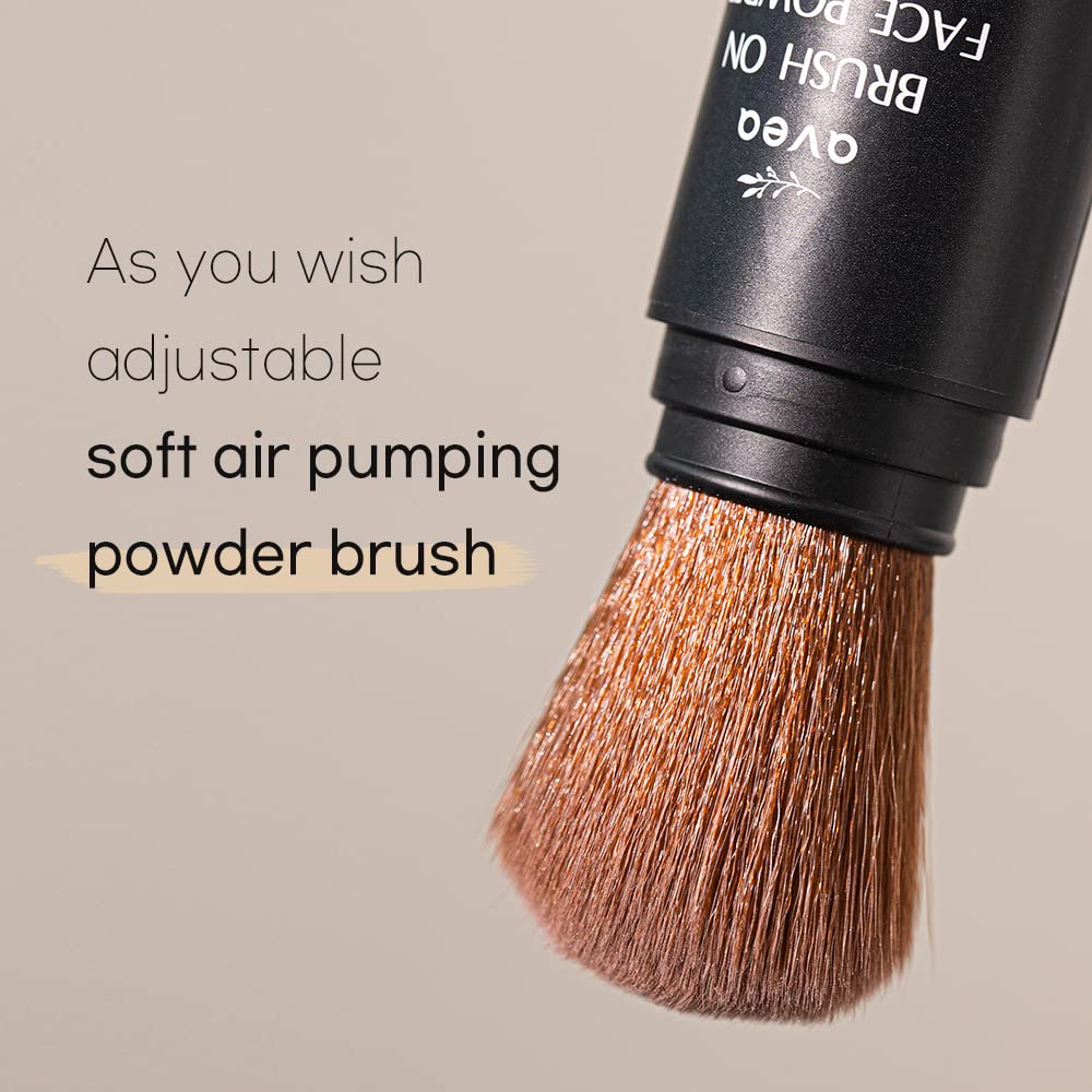 AVEA Brush On Face Powder - Oil Absorbing Mineral Makeup for Oily Skin | Korean Beauty & Skin Care | Daily Use Foundation & Makeup Fixer | 0.141 Oz | Perfect for Touch-Ups & Long-Lasting Coverage