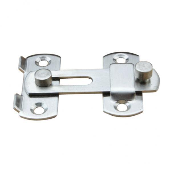 FAKEME 10 Pack Stainless Steel Door Shed Lock Catch Latch Slide - Heavy Duty Bathroom Toilet Cabinet Security Hardware for Home, RV & Office Use