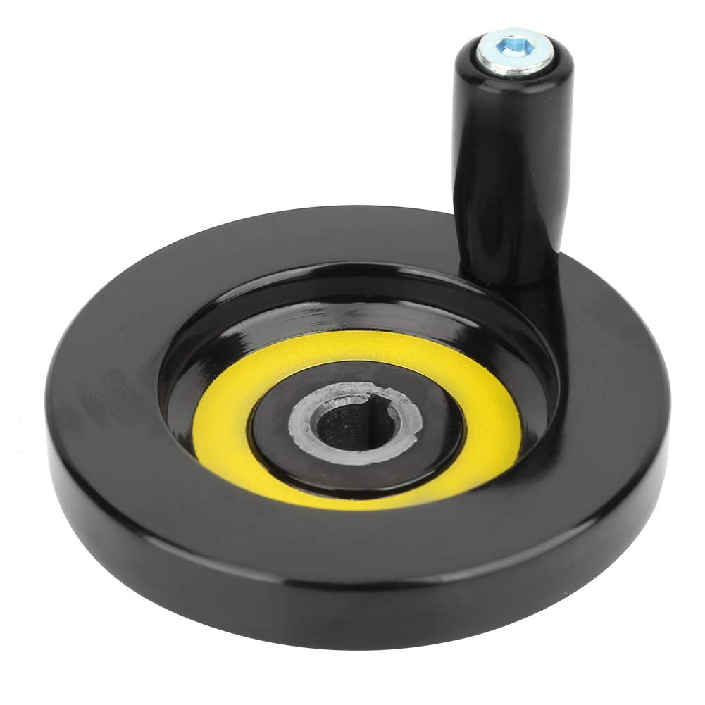 Alvinlite 10x80 Rear Ripple Hand Wheel with Revolving Handle - Premium Lathe & Milling Machine Accessory for Metalworking & Woodworking Projects