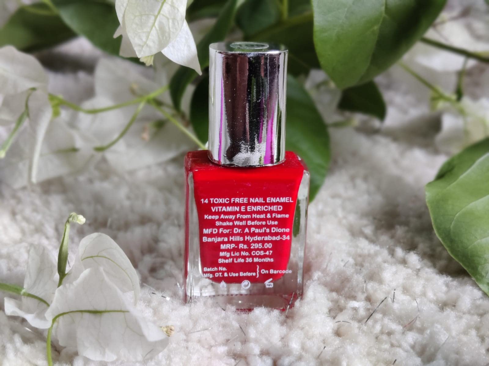 CATEYE Crimson Red Nail Polish - 14 Toxin-Free Nail Paints with Vitamin E | Glossy, Quick-Drying, High Coverage, Chip-Resistant & Long-Lasting | Perfect for Manicures, Pedicures & Professional Salon Use