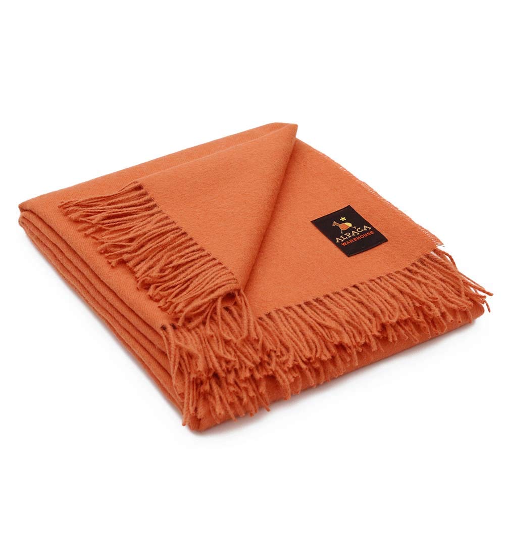 Premium 100% Baby Alpaca Wool Blanket - Ultra Soft & Warm Throw for Bed, Couch & Sofa - 72