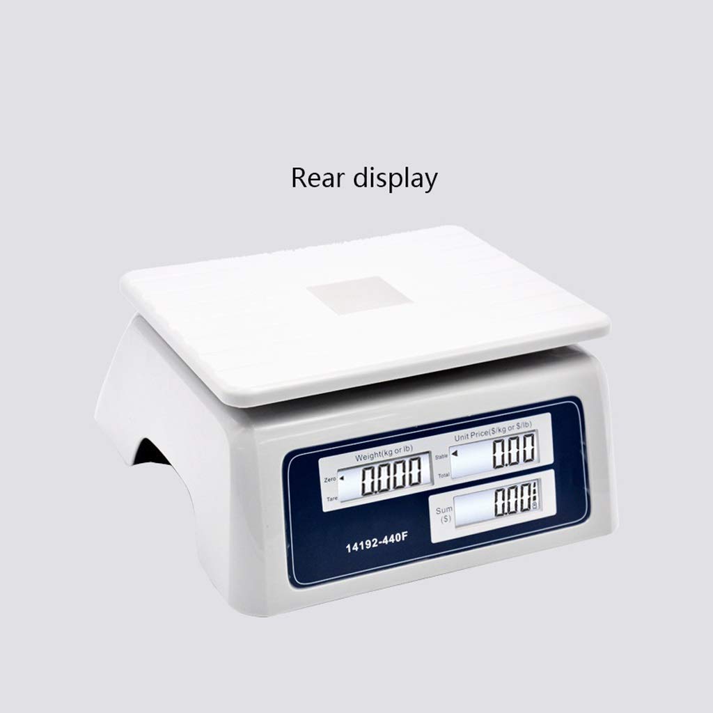 30KG/10g High Precision Electronic Pricing Scale - Waterproof Commercial Digital Scale for Fruits, Vegetables, Farmer's Market & Retail - Perfect for Grocery Stores, Supermarkets, and Food Production