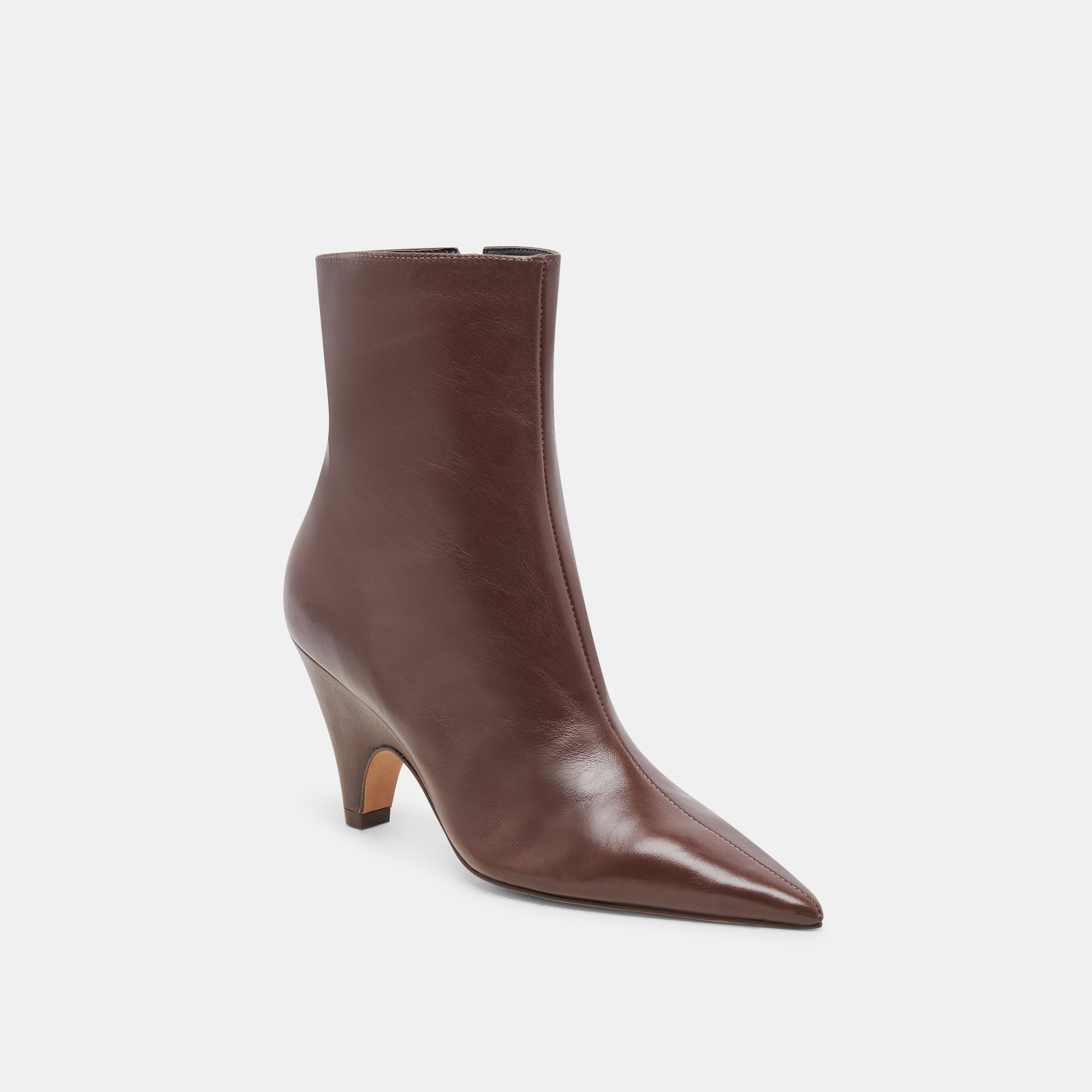 Premium CALICO BOOTIES for Women - Genuine MAHOGANY LEATHER Ankle Boots - Stylish & Comfortable Fall/Winter Fashion Footwear for Casual Outings & Office Wear