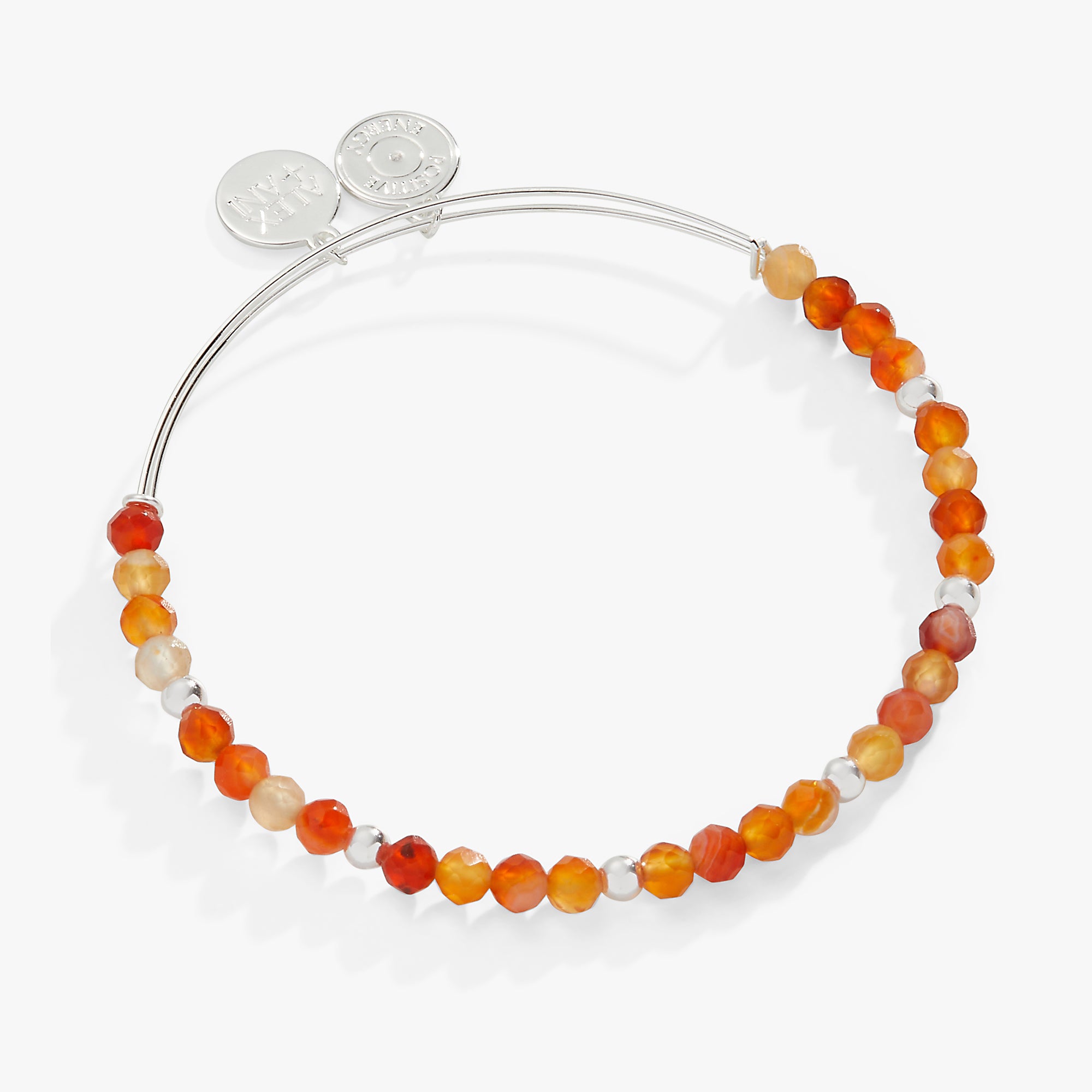 Natural Carnelian Stone Beaded Bangle Bracelet for Women - Healing Crystal Jewelry for Energy, Confidence & Success - Perfect for Meditation, Yoga & Spiritual Gifts