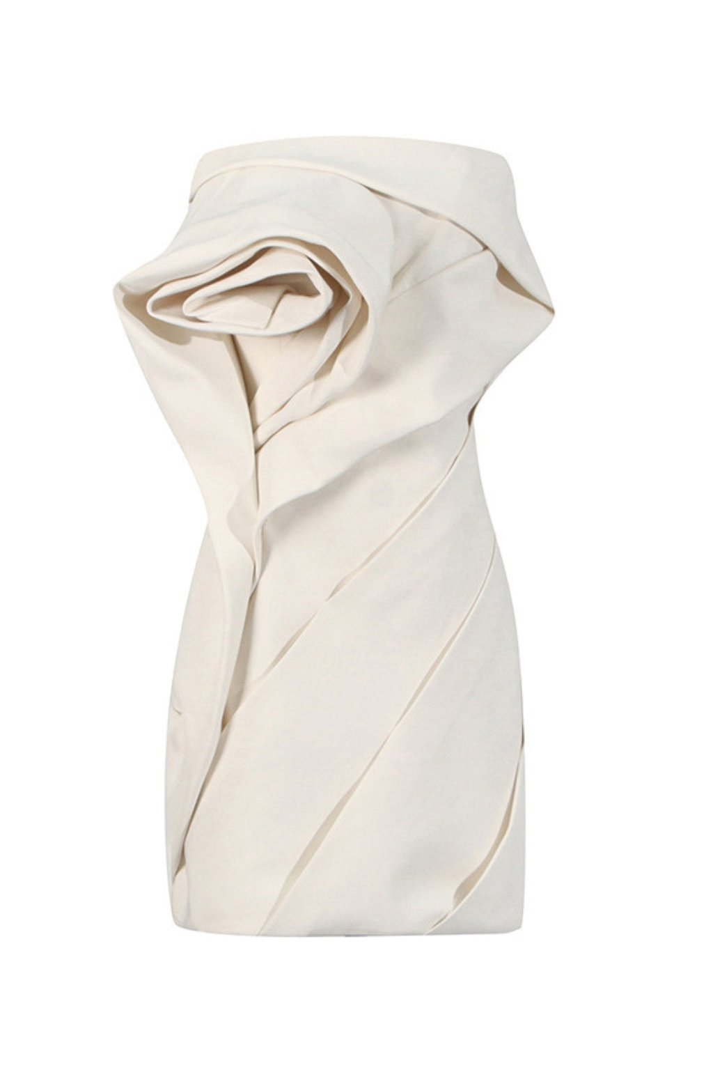 Alisa Strapless Floral Mini Dress in Apricot - Perfect for Summer Weddings, Beach Vacations & Date Nights