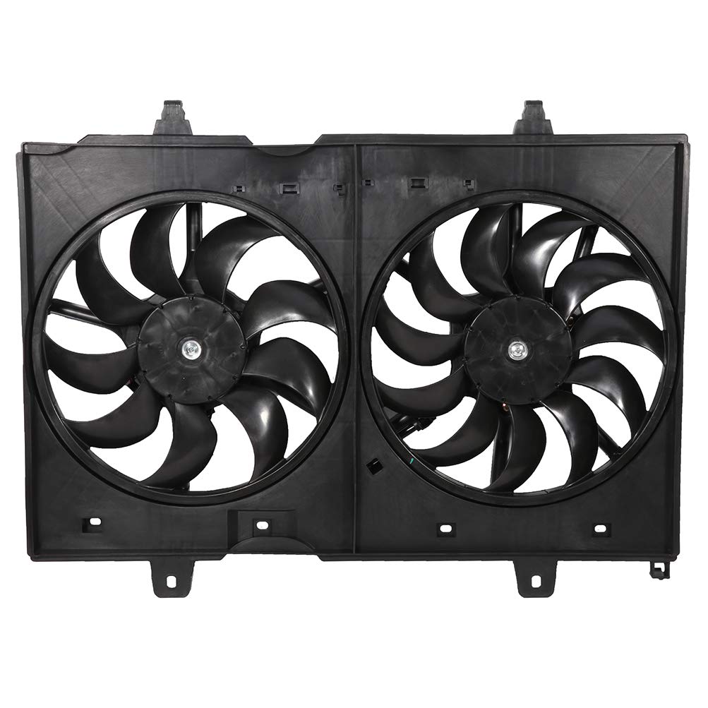SCITOO Radiator Cooling Fan Replacement for 2008-2015 Nissan Rogue & Rogue Select - High Performance Engine Cooling System Part - Perfect for Summer Driving & Heavy Traffic Conditions