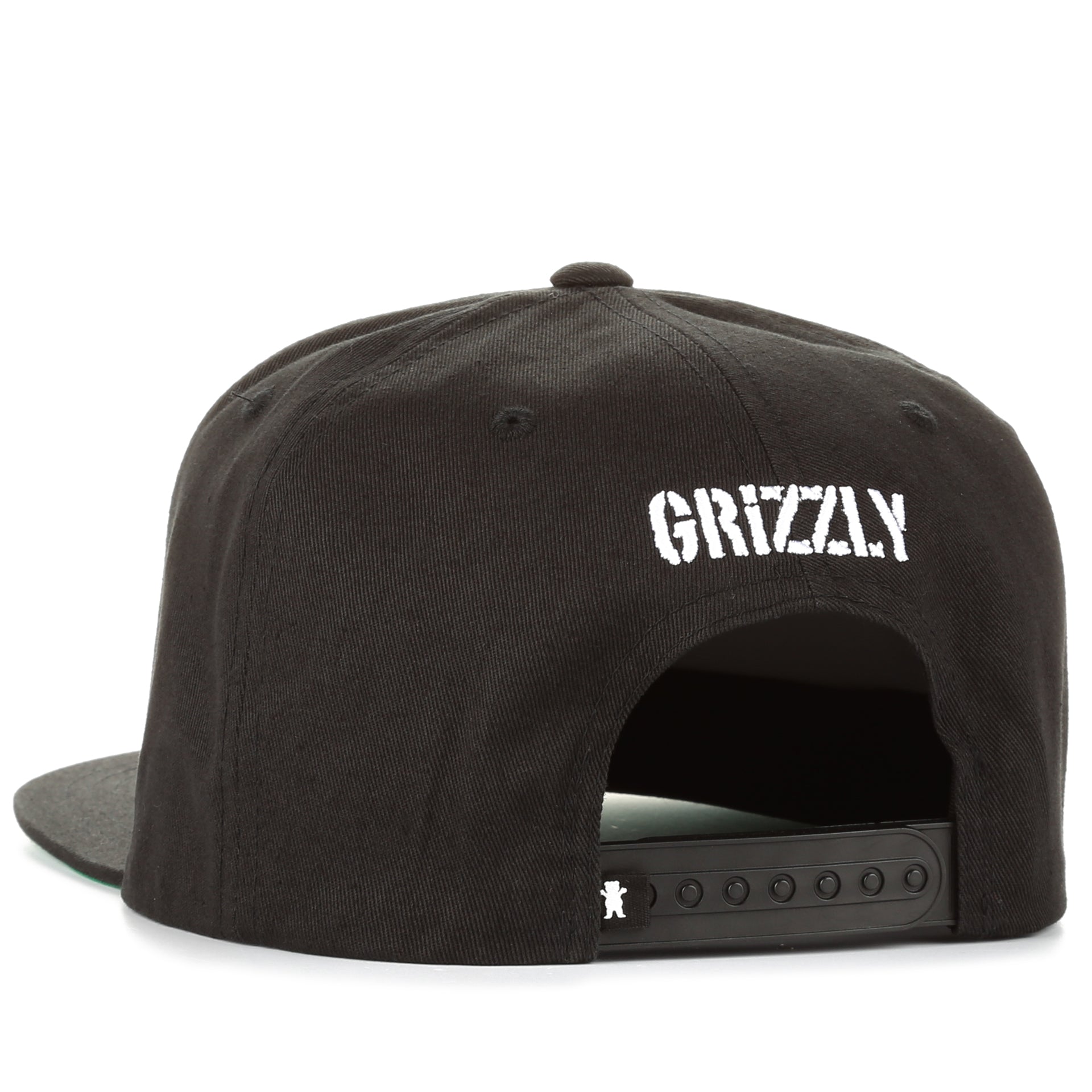 Grizzly Park Visitor Snapback Hat - Black | Adjustable Baseball Cap for Outdoor Adventures & Casual Wear