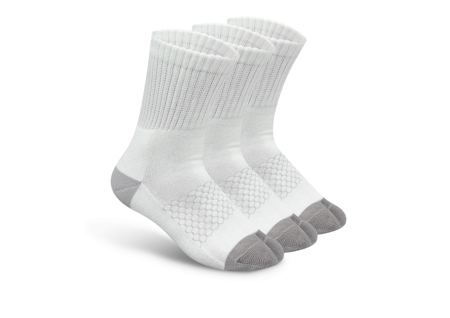Bunion Relief Padded Ankle Socks for Women & Men - Soft Comfort Socks for Bunions, Hammertoes & Foot Pain - Breathable Cotton White Socks for Work, Walking & Everyday Wear
