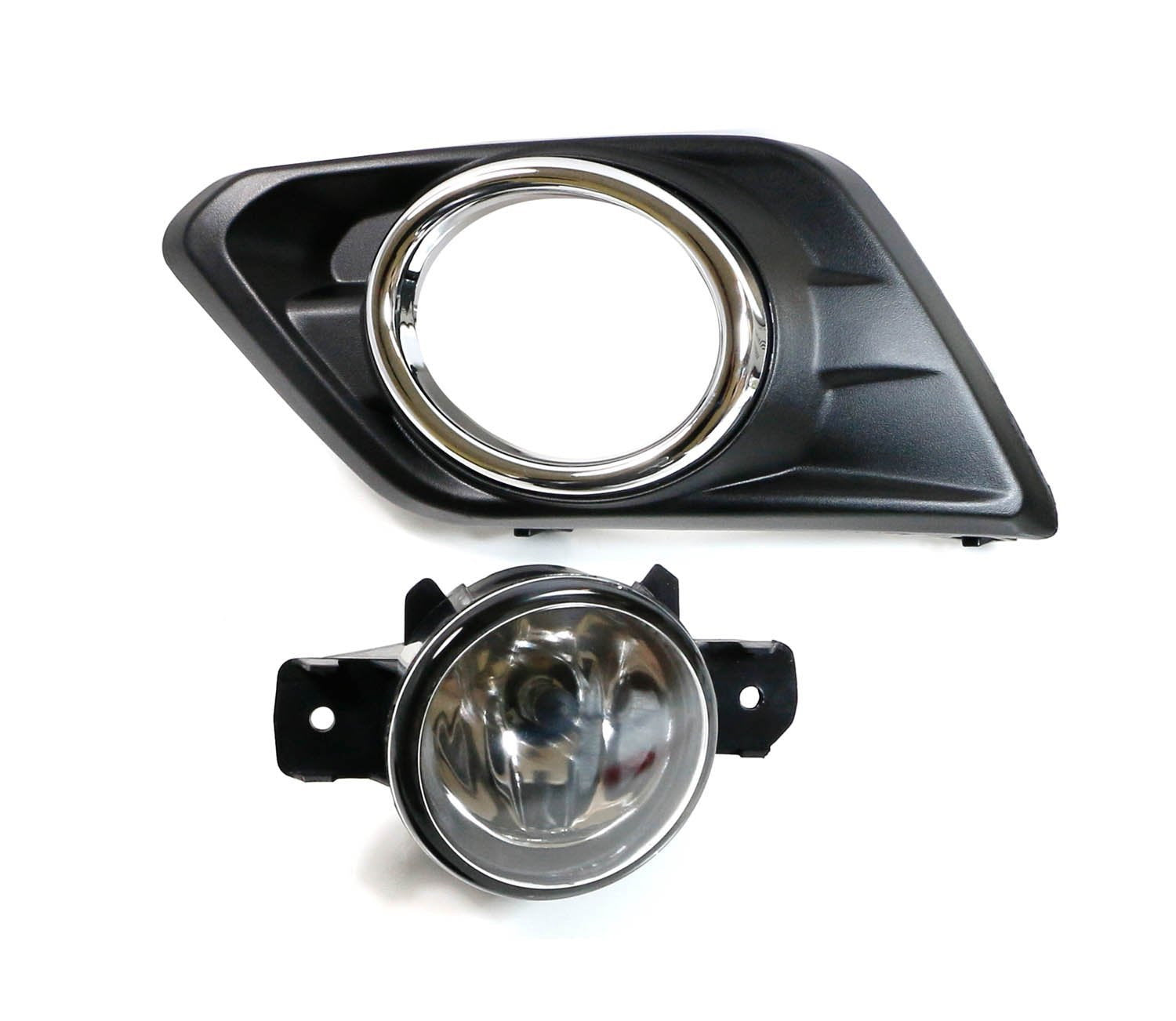 Complete Set H11 Halogen Fog Lights Kit for 2014-2016 Nissan Rogue - Durable Foglamps with Clear Lens for Enhanced Visibility in Rain & Foggy Conditions