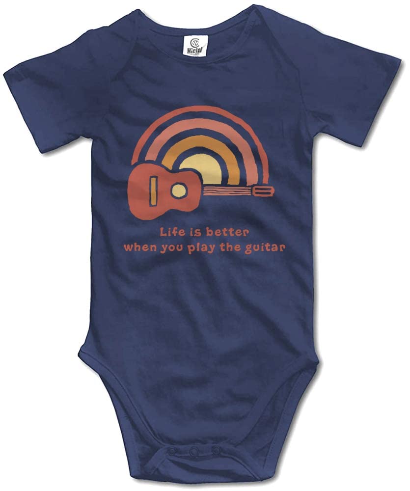 Organic Baby Boy & Girl Guitar Bodysuit - Newborn Musical-Themed Outfit for Playful Moments | Perfect for Music Lovers & Photo Shoots