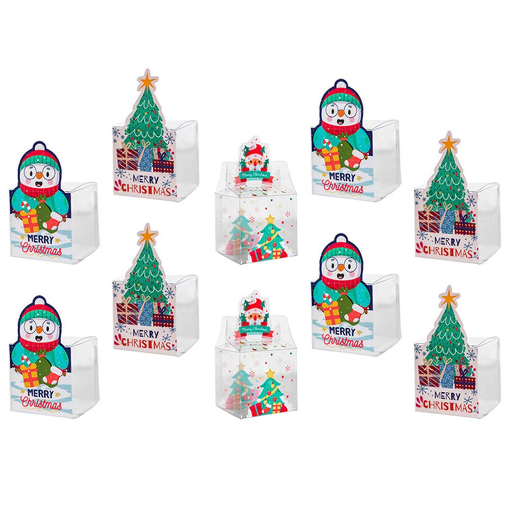 10Pcs Elegant Christmas Gift Boxes for Apples - Holiday Storage & Decorative Wrapping Solution | Perfect for Xmas Decor, Party Favors & Festive Present Packaging