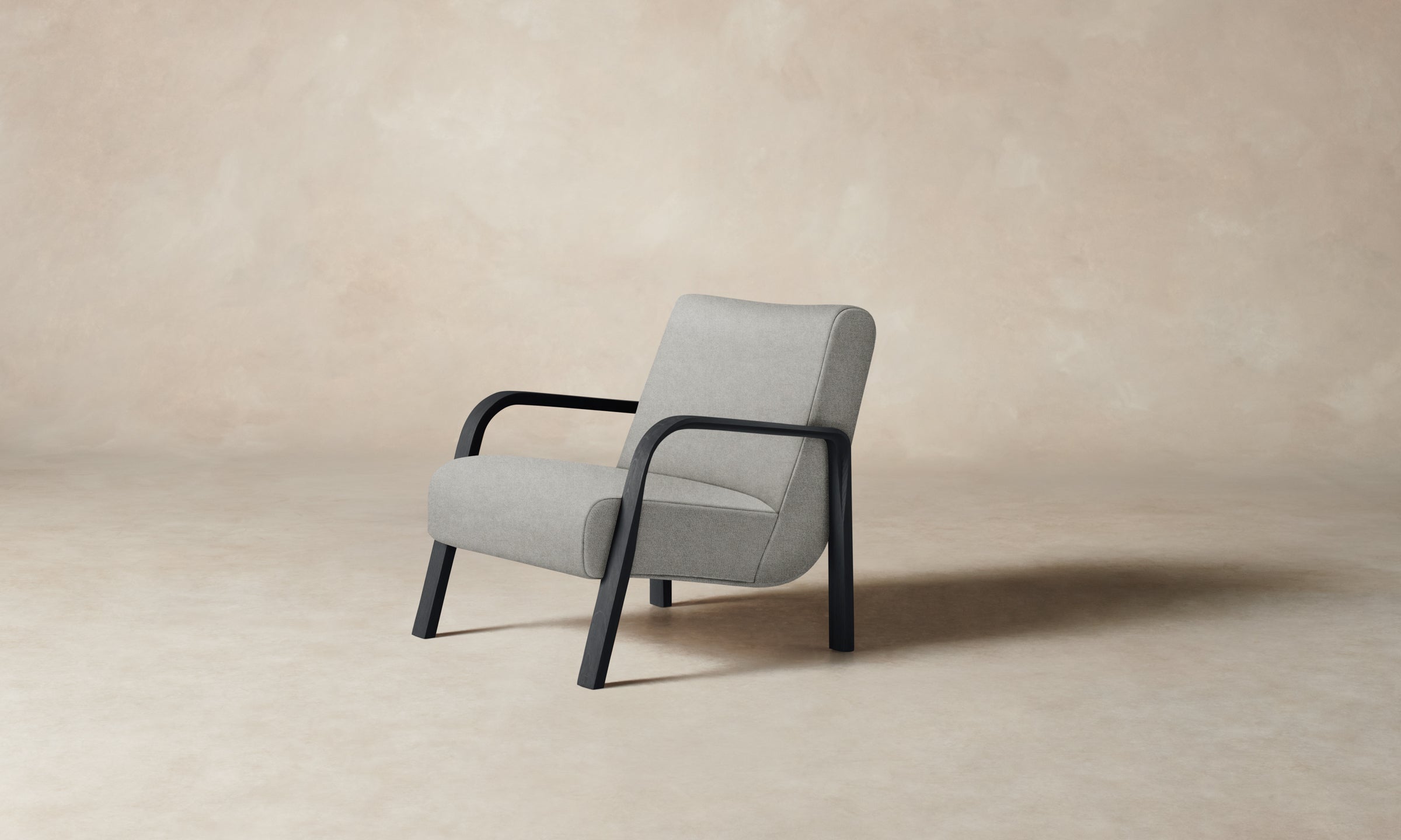 Felix Chair - Premium Merino Wool Upholstery in Heather Grey - Perfect for Living Rooms, Offices & Cozy Spaces
