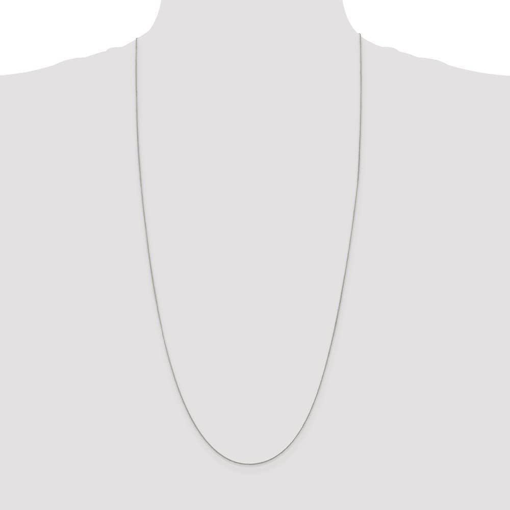Sterling Silver 0.5mm Curb Chain Necklace for Women & Men - Durable & Hypoallergenic Jewelry for Everyday Wear, Gifts & Special Occasions