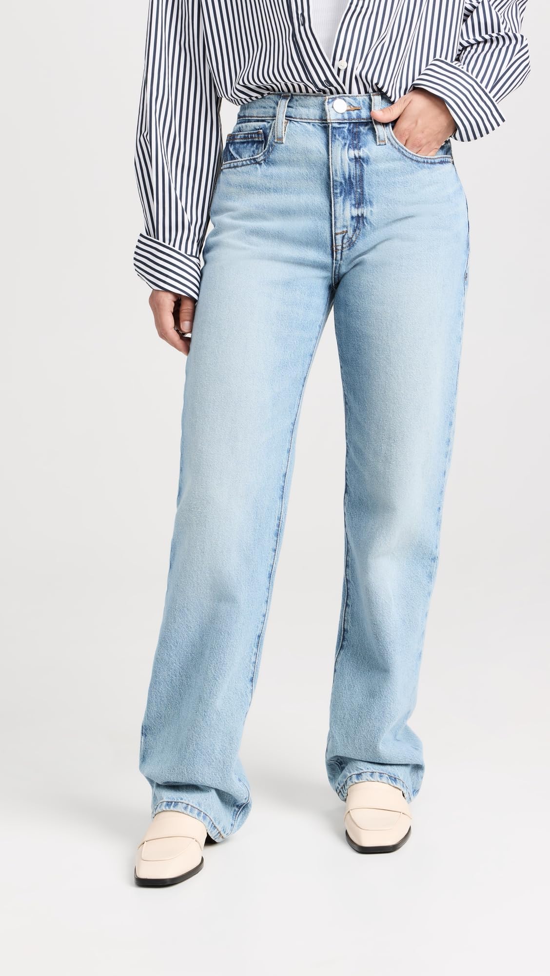 FRAME Women's Petite Le Pixie Jane Jeans - High Waist Skinny Denim Pants for Casual Wear & Office Outfits | Perfect for Everyday Style & Work Attire
