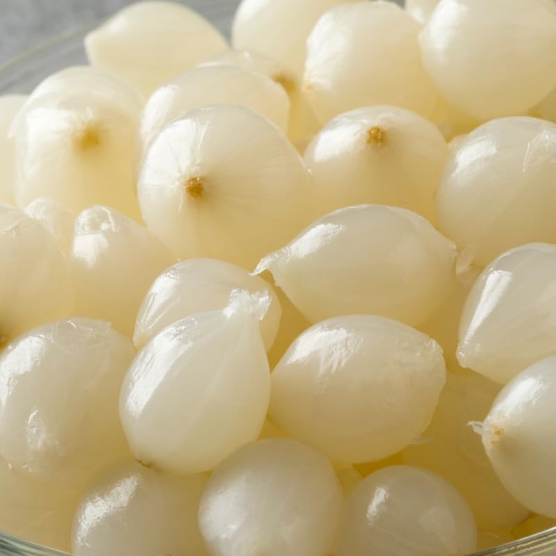 Sanniti Spanish Cocktail Onions Silver Skin - 32 oz Jar | Gourmet Pickled Onions for Martinis, Salads & Charcuterie Boards | Premium Cocktail Garnish & Tapas Ingredient