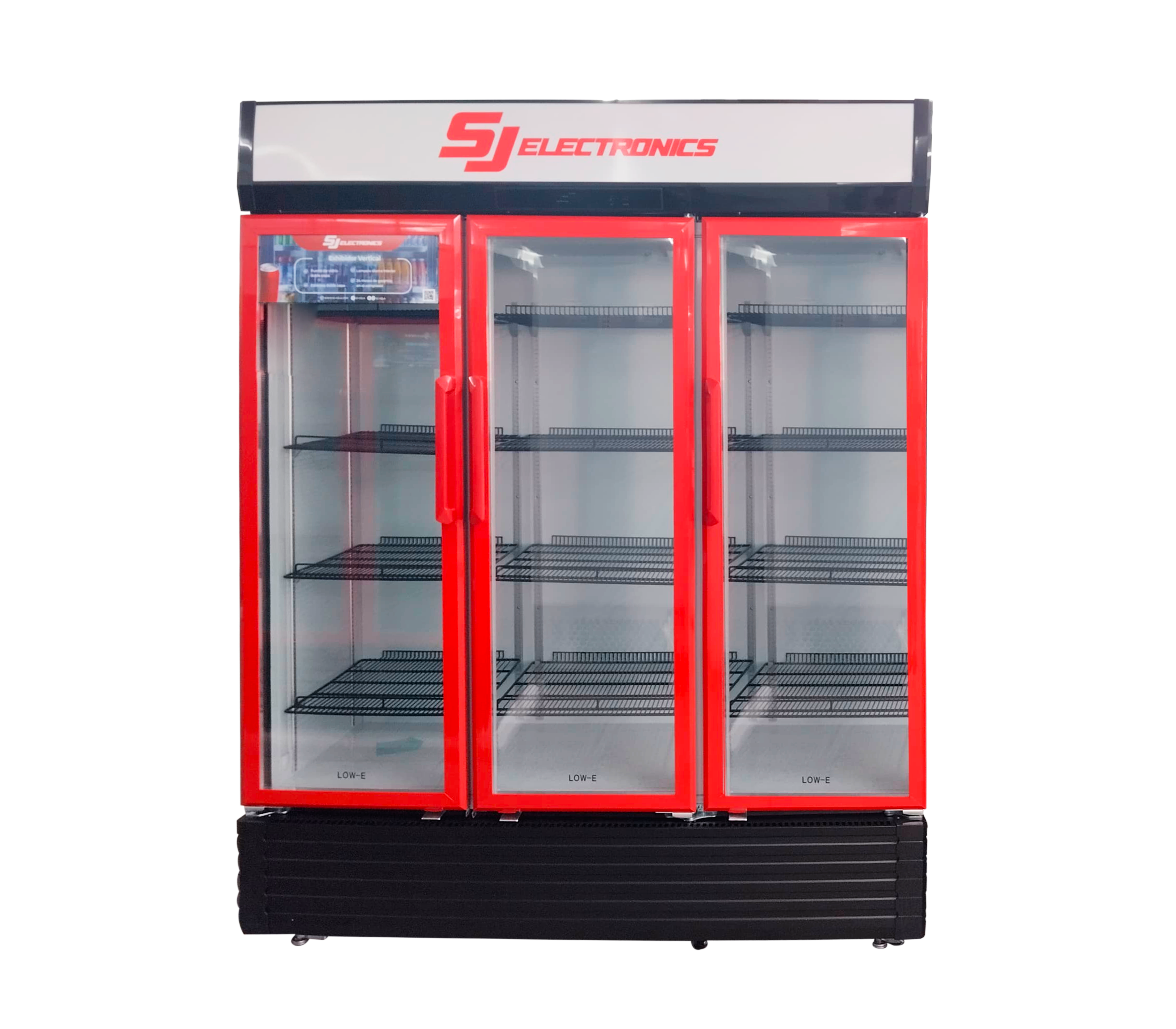 1100L Vertical Display Freezer - 3 Door Commercial Refrigerator for Restaurants & Grocery Stores | SJ-1100 by SJ Electronics