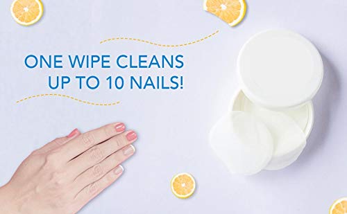OCI Nail Polish Remover Wipes - 180 Round Pads (6 Packs of 30) | Slow Evaporation, No White Residue | Perfect for Travel, Salon & At-Home Manicures