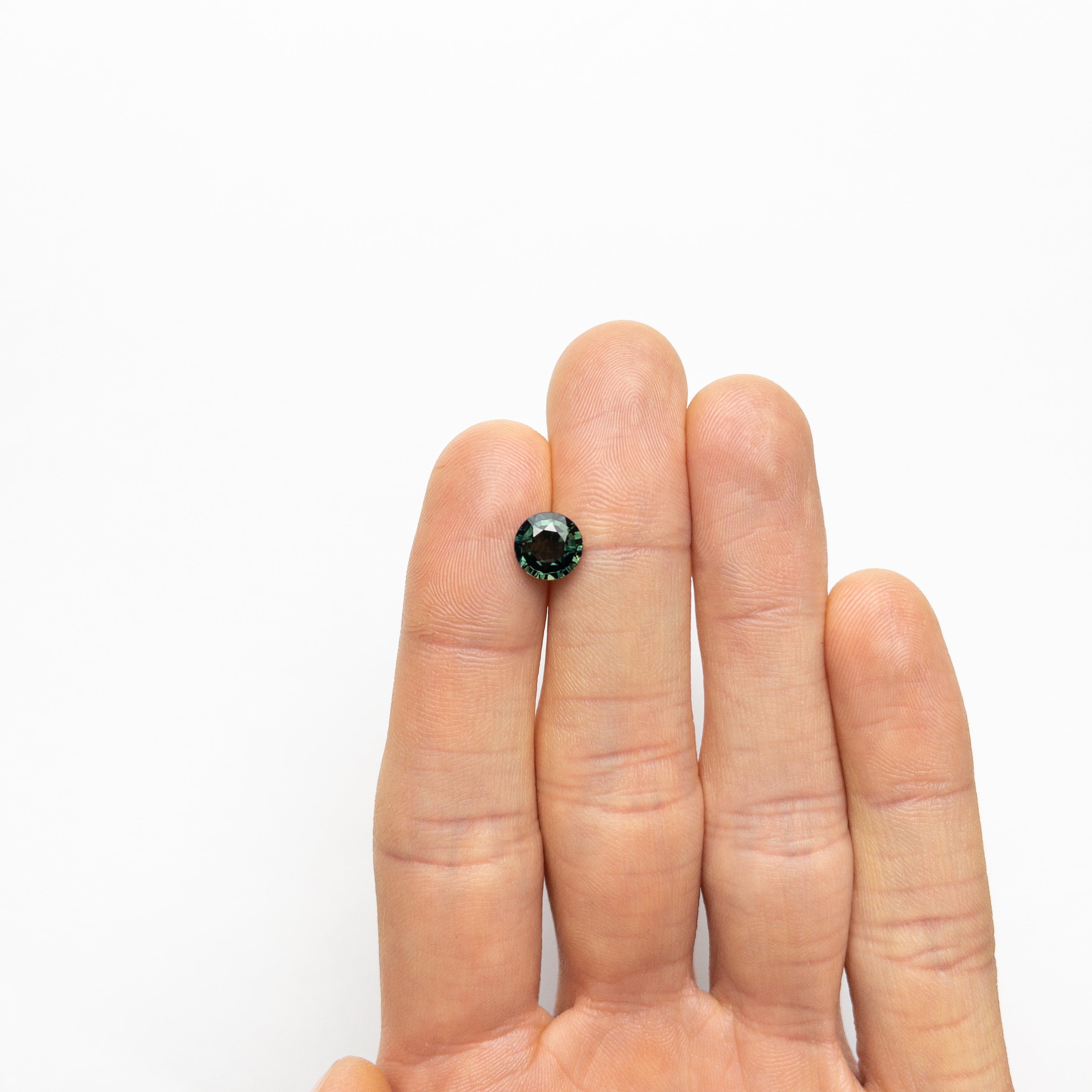 2.20ct Natural Round Brilliant Blue Sapphire Gemstone - 7.85x7.76x4.49mm (20960-04) for Engagement Rings & Fine Jewelry Making