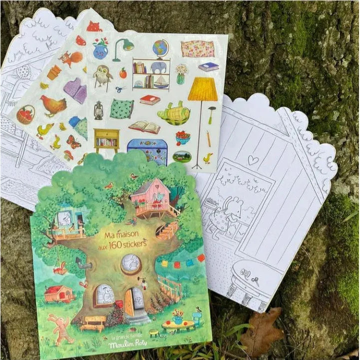 La Grande Family Coloring Book with 160 Stickers - Fun Activity for Kids, Creative Art Gift for Children - Perfect for Birthday Parties, Travel & Family Bonding Time