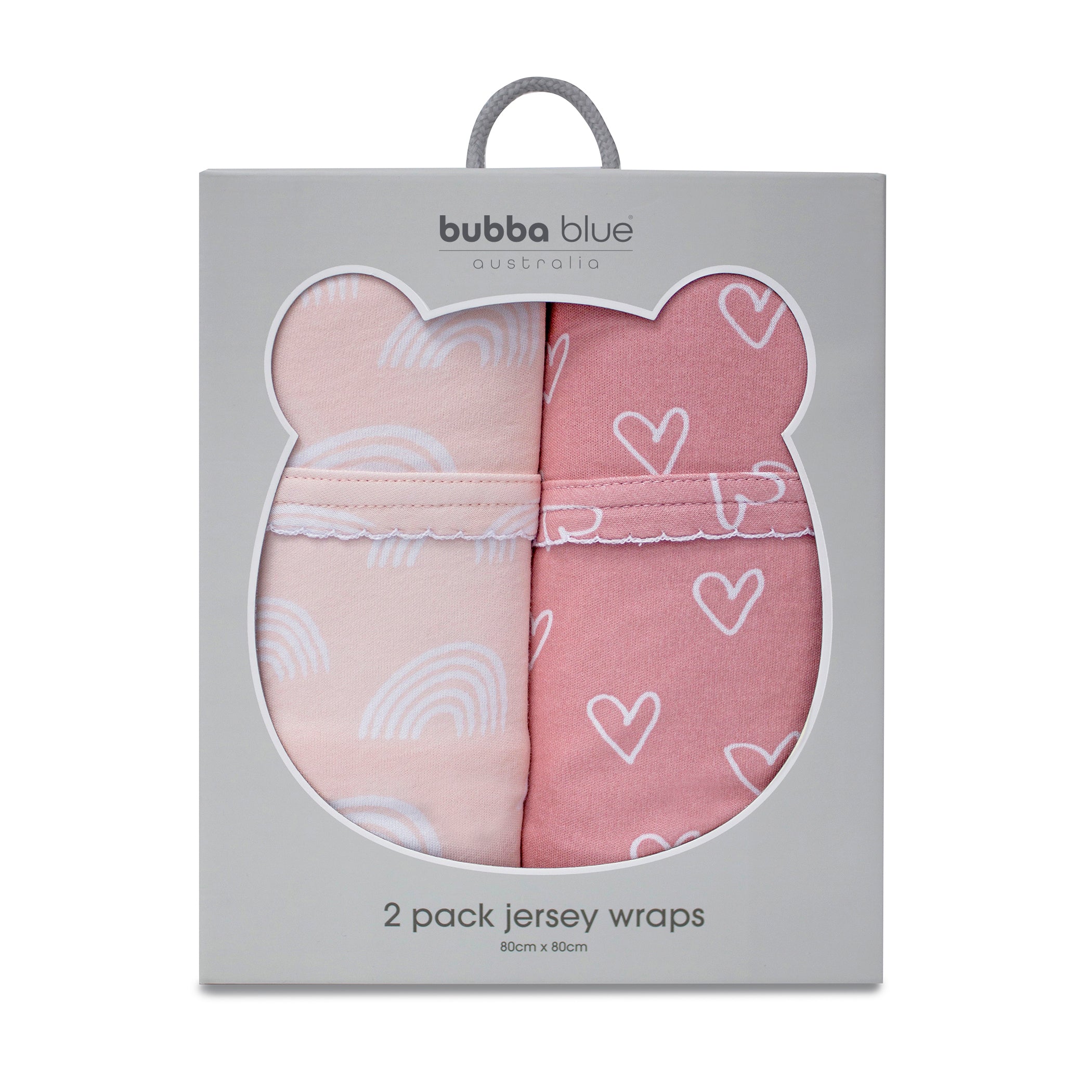 Nordic Style 2-Pack Jersey Wrap in Dusty Berry & Rose - Soft & Cozy for Home, Office, and Travel