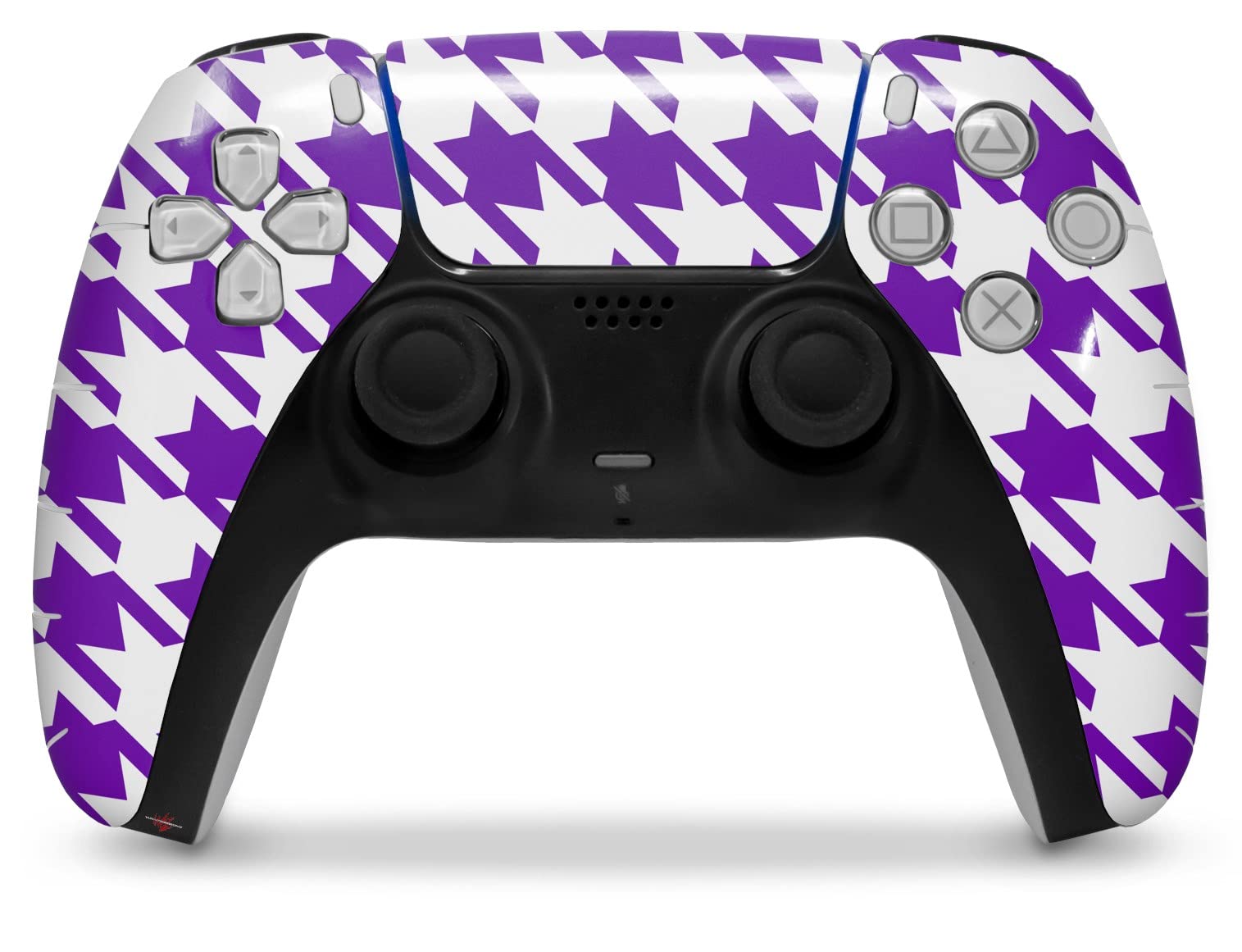 PS5 DualSense Skin Wrap - Houndstooth Purple for Gaming Protection