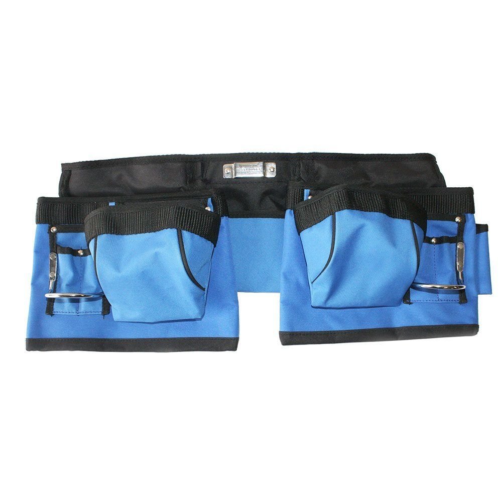 Big Horn 19336 11-Pocket Heavy Duty Double Tool & Nail Belt Set for Construction Workers and Carpenters - Perfect for Hammer, Pliers, Screwdrivers and Hardware Storage on Job Sites