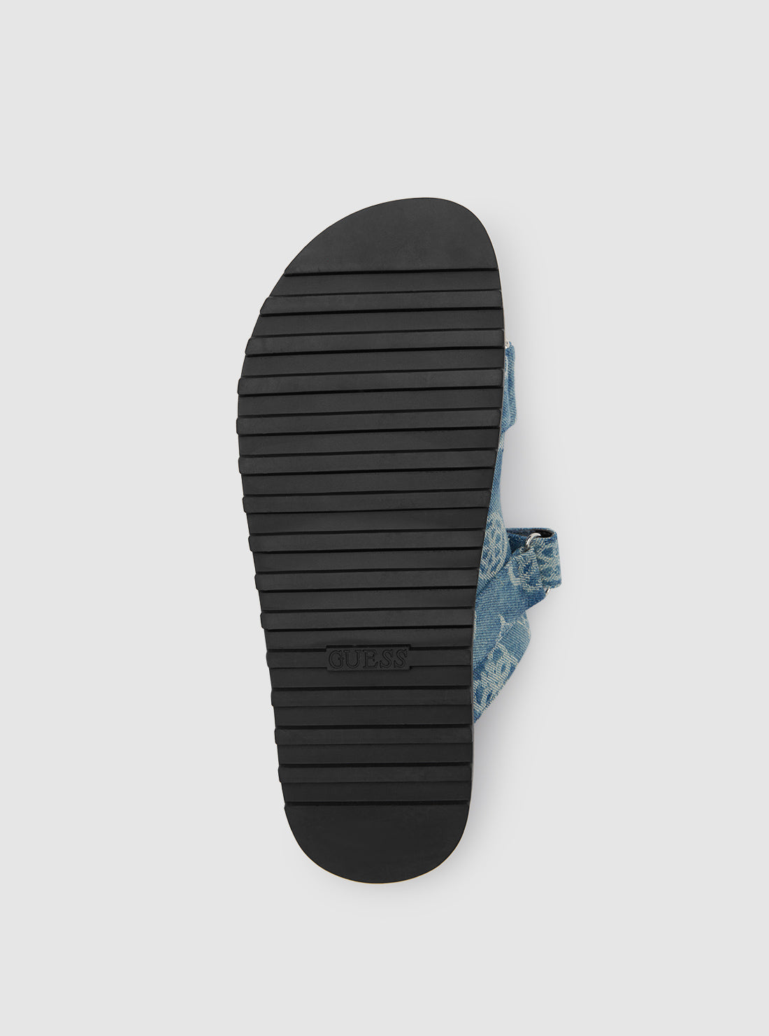 Women's Denim Fabulon Chunky Slide Sandals - Comfortable Platform Slides for Summer, Beach, and Casual Outings