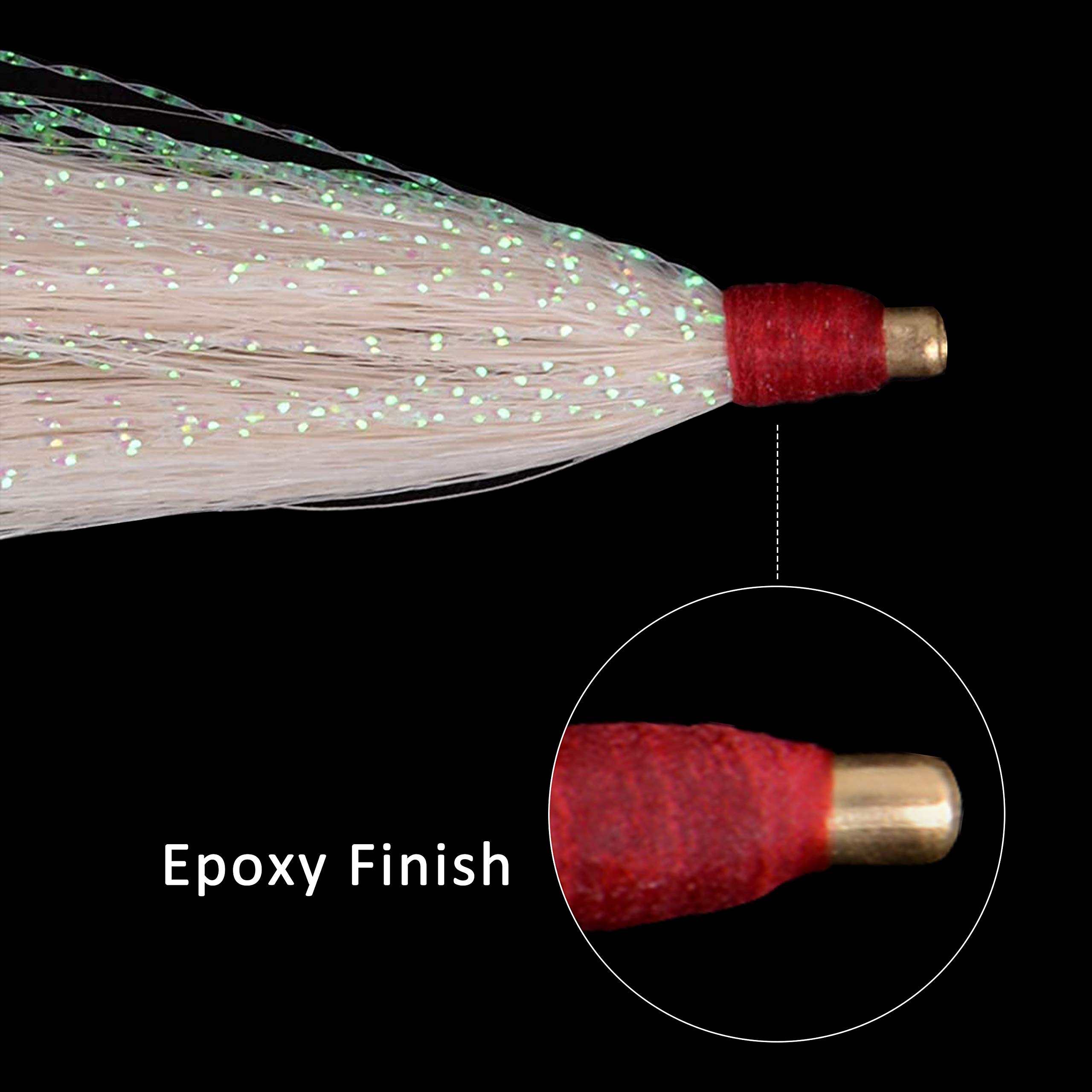 10pcs Bucktail Fishing Lures Kit - Saltwater Cod Teaser for Plugs & Slides