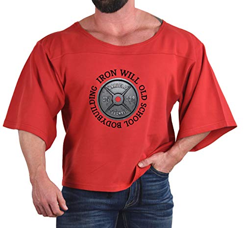 The Original Rag Top Bodybuilder Muscle Shirt - Red Iron Will Design | Gym Workout & Bodybuilding Apparel for Men