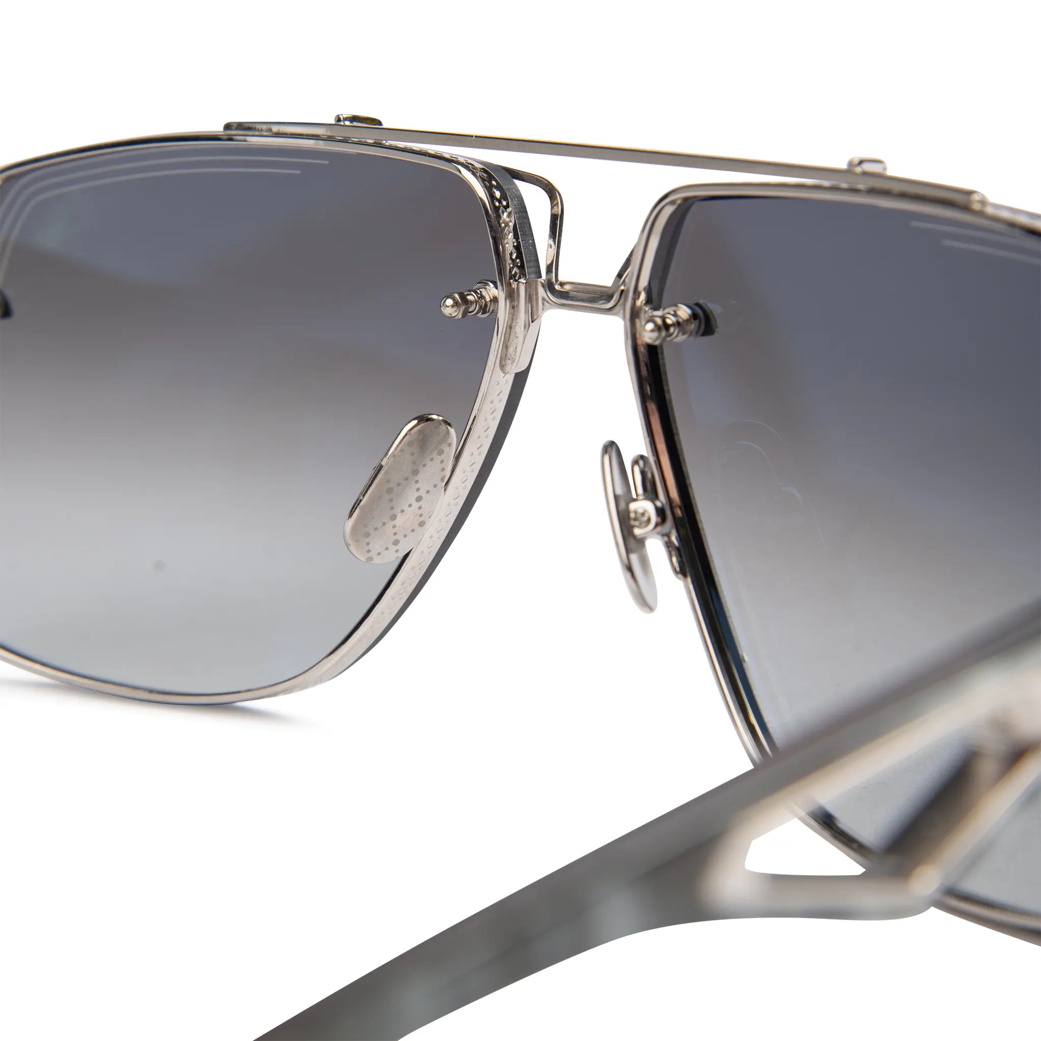 Maybach Eyewear The King II P HT Z63 Platinum Grey Gradient Polarized Sunglasses for Men - Luxury UV Protection Shades for Driving, Travel & Outdoor Activities