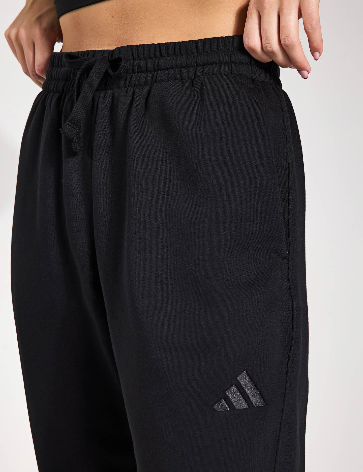 ALL SZN Fleece Loose Joggers for Men & Women - Soft Comfortable Black Sweatpants for Lounge, Workout & Casual Wear