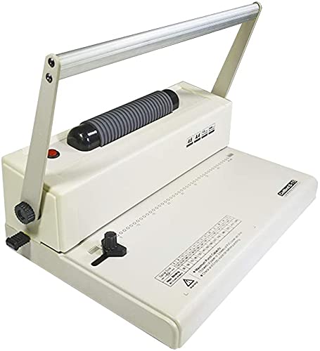 Professional S-15 Coil Binding Machine with Electric Coil Inserter & Manual Punch - 4:1 Pitch for Presentations, Reports, and Documents - Perfect for Offices, Schools, and Print Shops