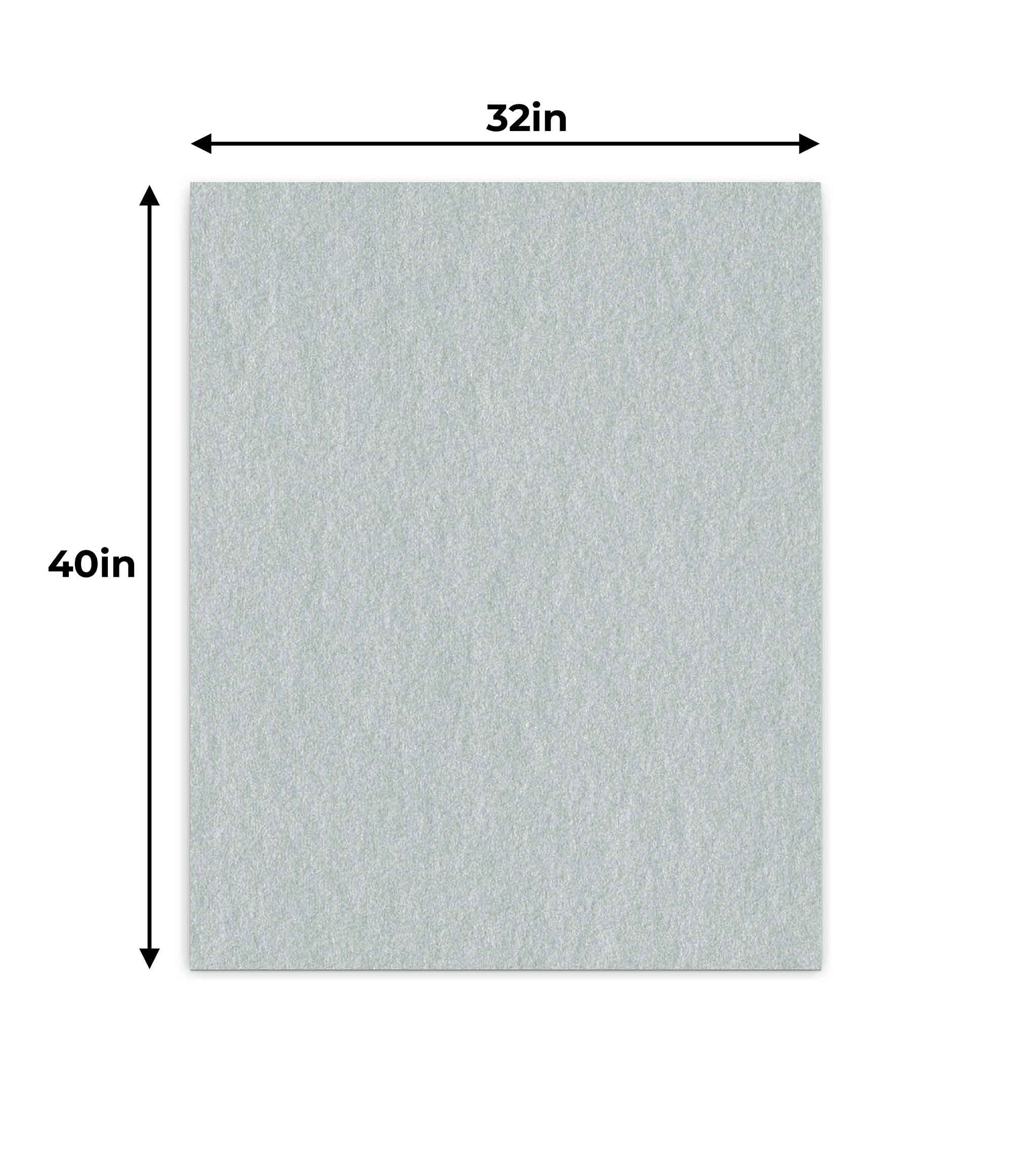 CountryArtHouse Metallic Silver Acid-Free 32x40 Uncut Photo Mat Backing Board - 1 Sheet for Framing, Scrapbooking & Art Preservation