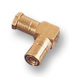 TE Connectivity / Greenpar 1-1478008-0 SMB Right Angle RF Coaxial Connector, 50 Ohm, Clamp Style (100-Pack) - Perfect for RF Antennas, Networking Equipment & Telecom Installations