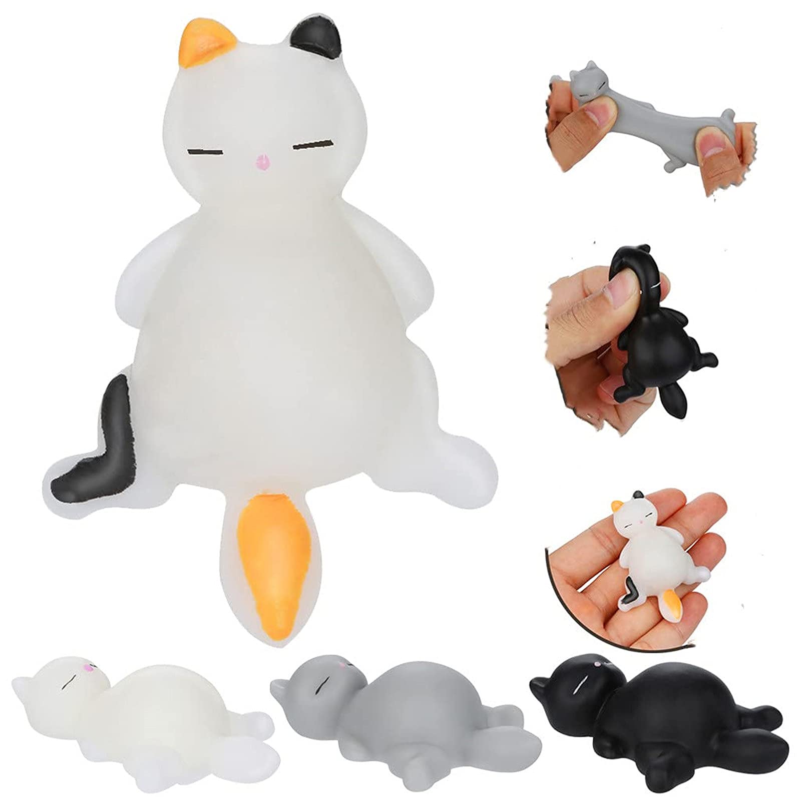 Adorable White Seal Squishy Mochi Toy - Under $5 Stress Relief & Fidget Sensory Toy for Kids with ADHD, Fun Valentine's Gift for Boys & Girls - Perfect for Classroom, Office, and Home Relaxation