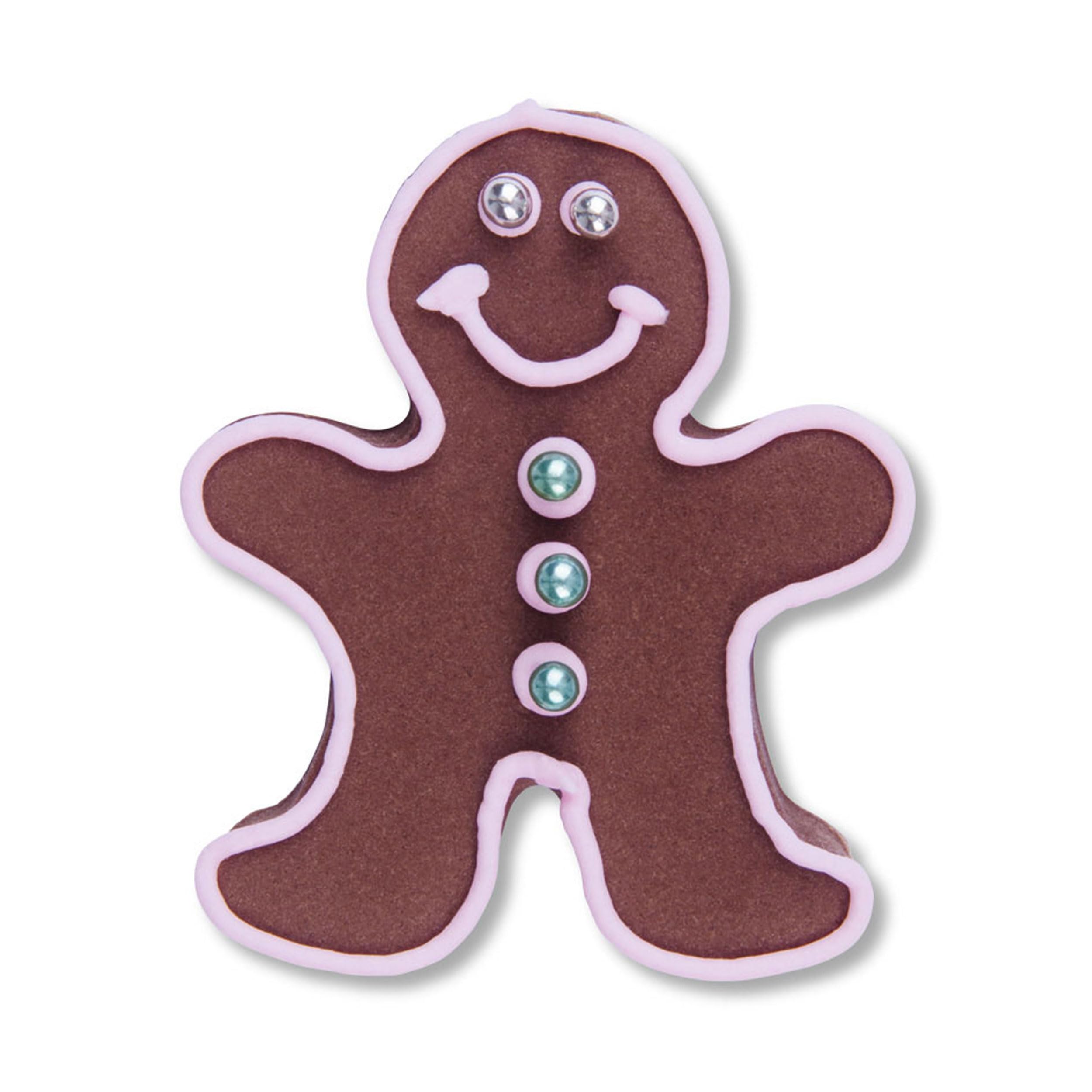 Premium Stainless Steel Gingerbread Man Cookie Cutter - 7.5cm (3 Inch) for Holiday Baking, Christmas Decorations & DIY Cookie Making