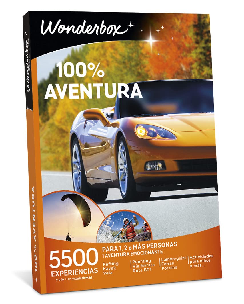 WONDERBOX - 100% Adventure Gift Box - Experience Unique Adventures & Unique Transportation Modes - Perfect Gift Ideas for Women & Men - Christmas Gifts for Couples, Friends & Family - Great for Birthdays, Anniversaries & Holidays