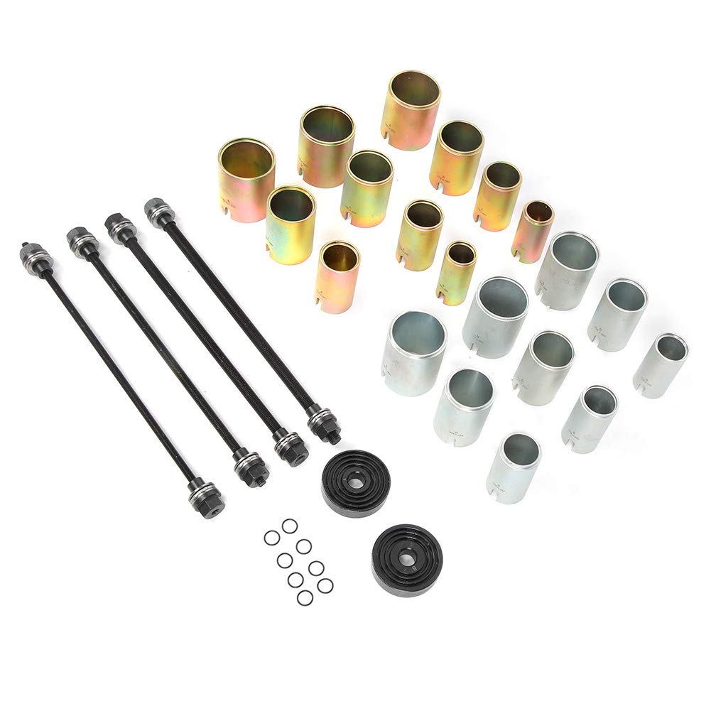 27Pcs Universal Carbon Steel Rear Axle Bushing Removal Tool Kit - Professional Automotive Repair Tool Set for Car Maintenance & DIY Projects | Qiilu Brand