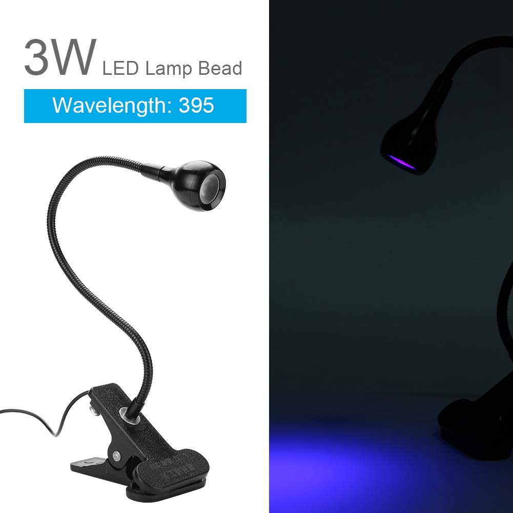 3W UV Glue Curing Lamp with Control Switch - LED USB Light for Phone Screen Repair, Nail Art, Jewelry Making & DIY Crafts
