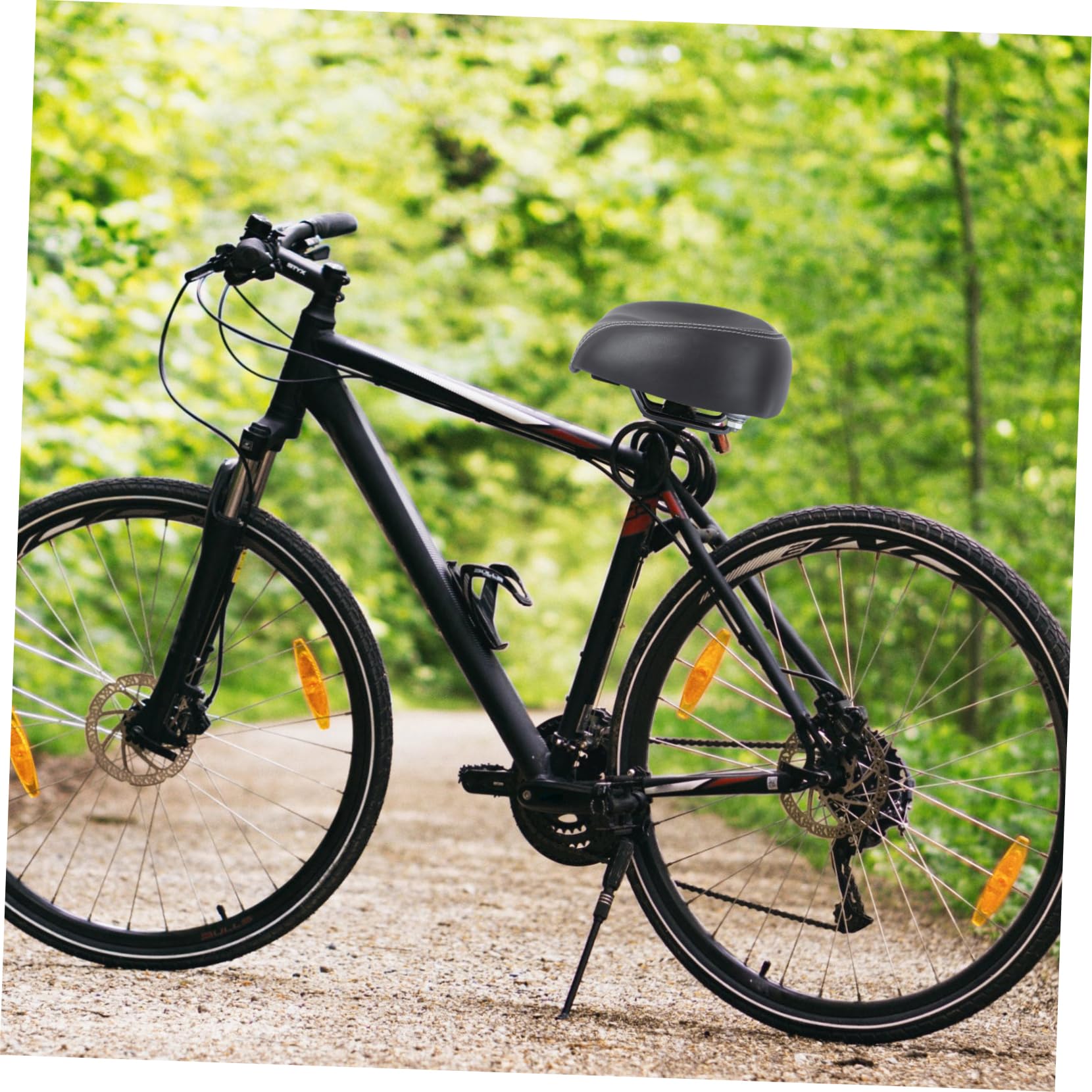 Ergonomic Universal Bike Seat Cushion - Shock Absorbing Replacement Bicycle Saddle for Exercise, Spin Bikes & Indoor Cycling - Comfortable for Long Rides, Commuting & Fitness Training