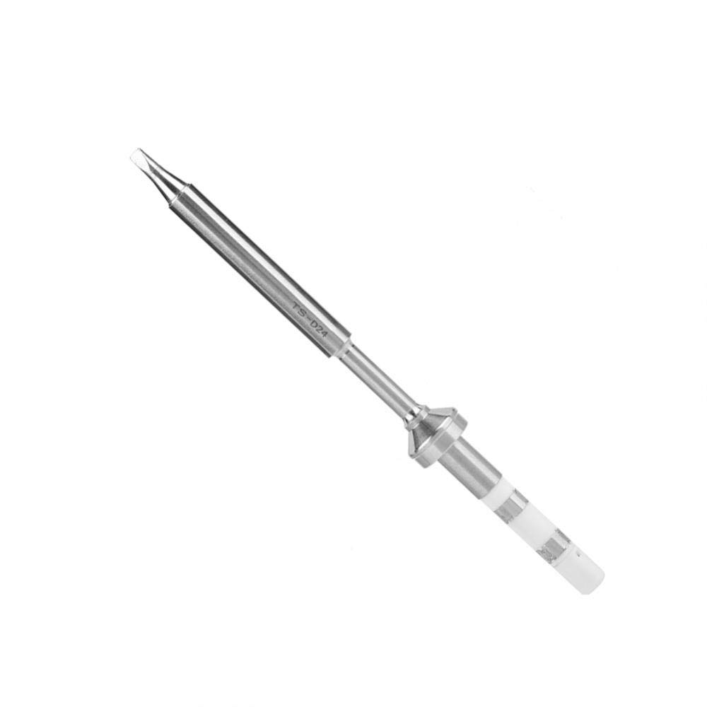 High-Quality TS100 Soldering Iron Tip - Mini Stainless Steel Replacement (TsD24) for Precise Electronics Repair | Perfect for DIY Projects, Circuit Board Fixing & Small Welding Jobs