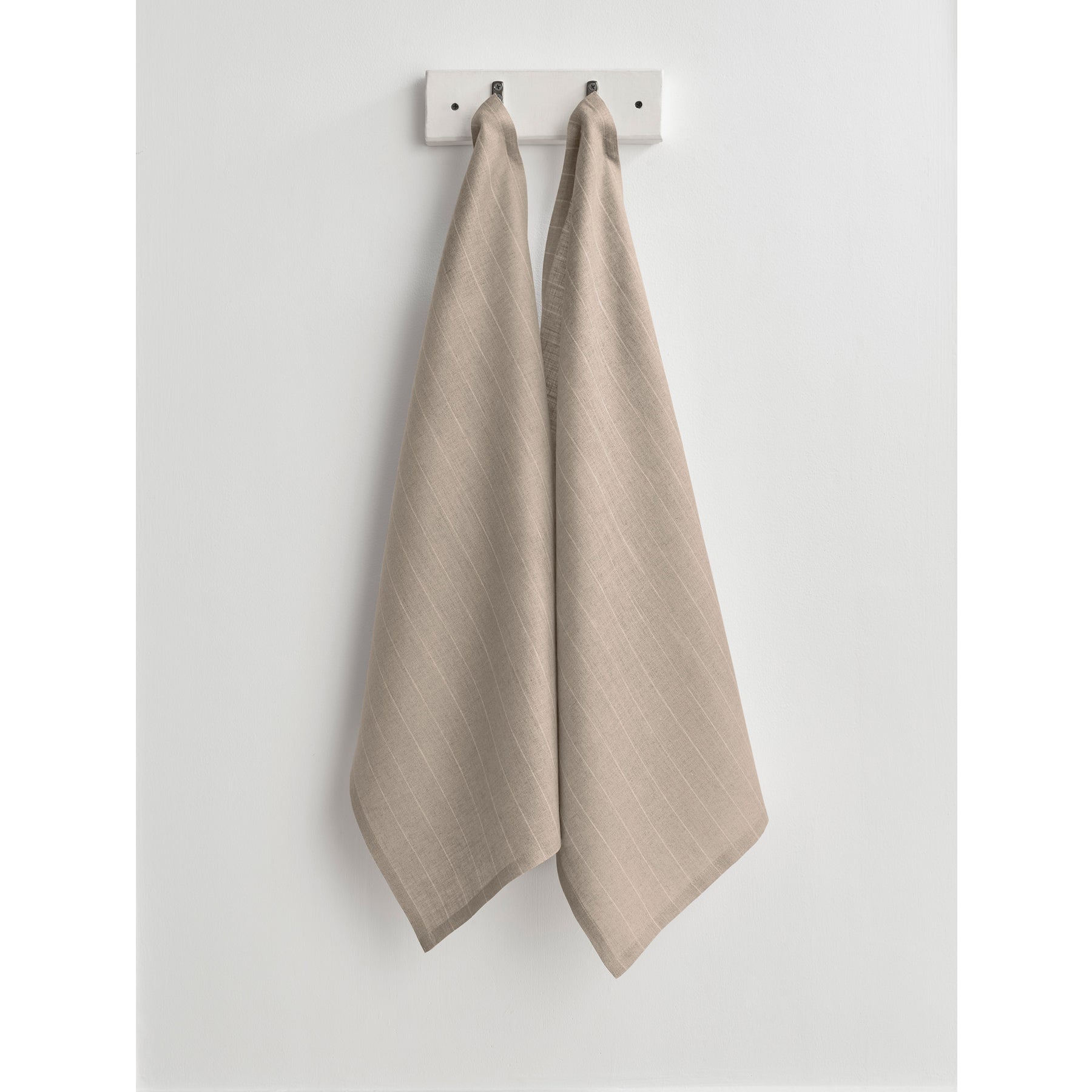 Premium Pinstripe Kitchen Towels Set of 2 - Absorbent Cotton Dish Towels for Drying Dishes & Cleaning - Perfect for Modern Kitchens & Housewarming Gifts