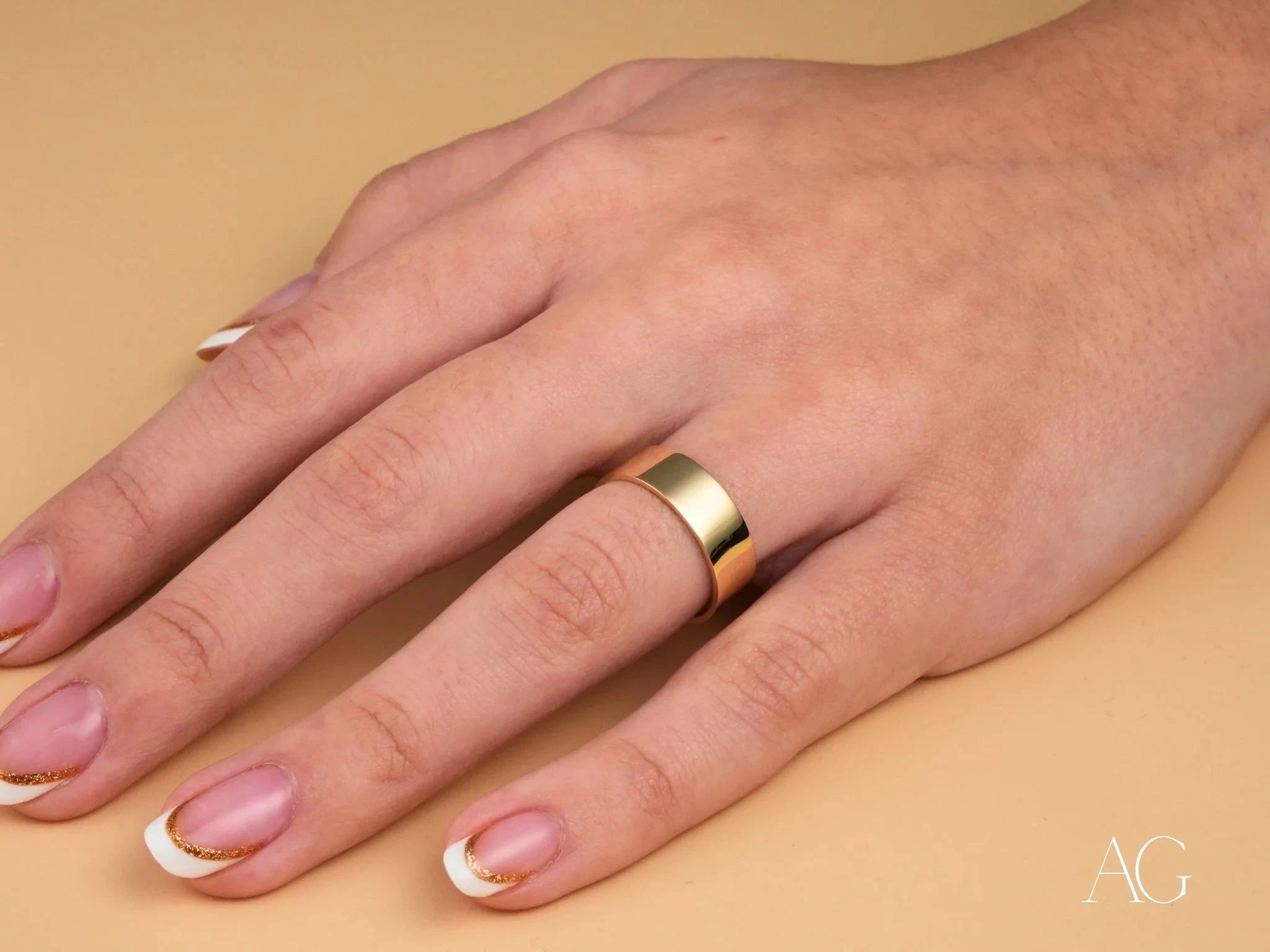 Essence Linea 6mm Minimalist Stacking Ring - Dainty Gold or Silver Band for Women - Perfect for Everyday Wear, Layering & Gift Giving