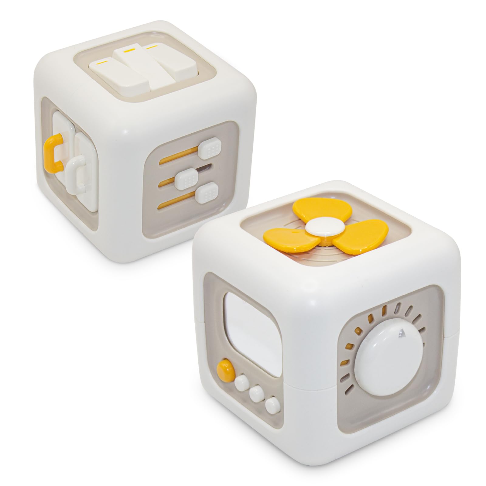 Montessori Busy Cube Sensory Toys for Toddlers 1-3 Years Old - Fine Motor Skills Learning Toys, First Birthday Gift for Boys & Girls 12+ Months - Perfect for Travel, Airplane & Car Rides, Home Play & Early Childhood Development