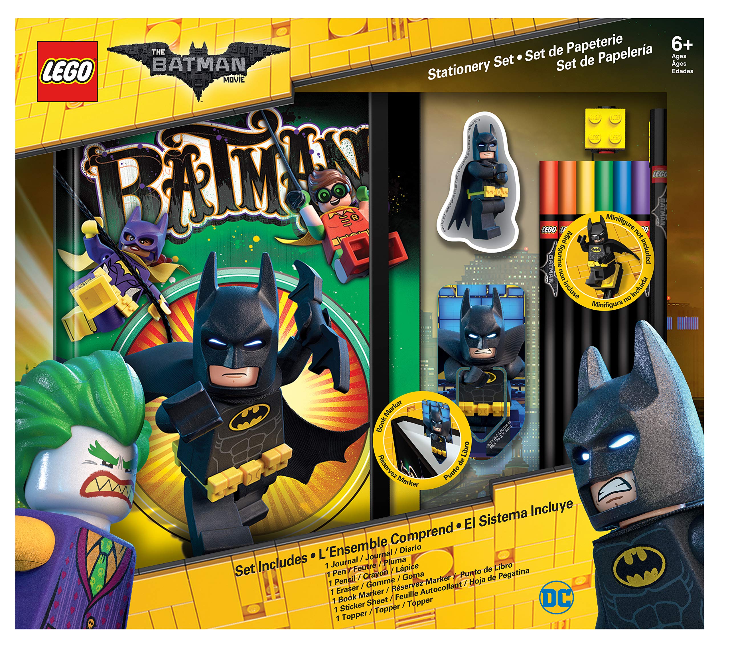 Lego Batman Stationery Set with Journal & Pencils for School & Office