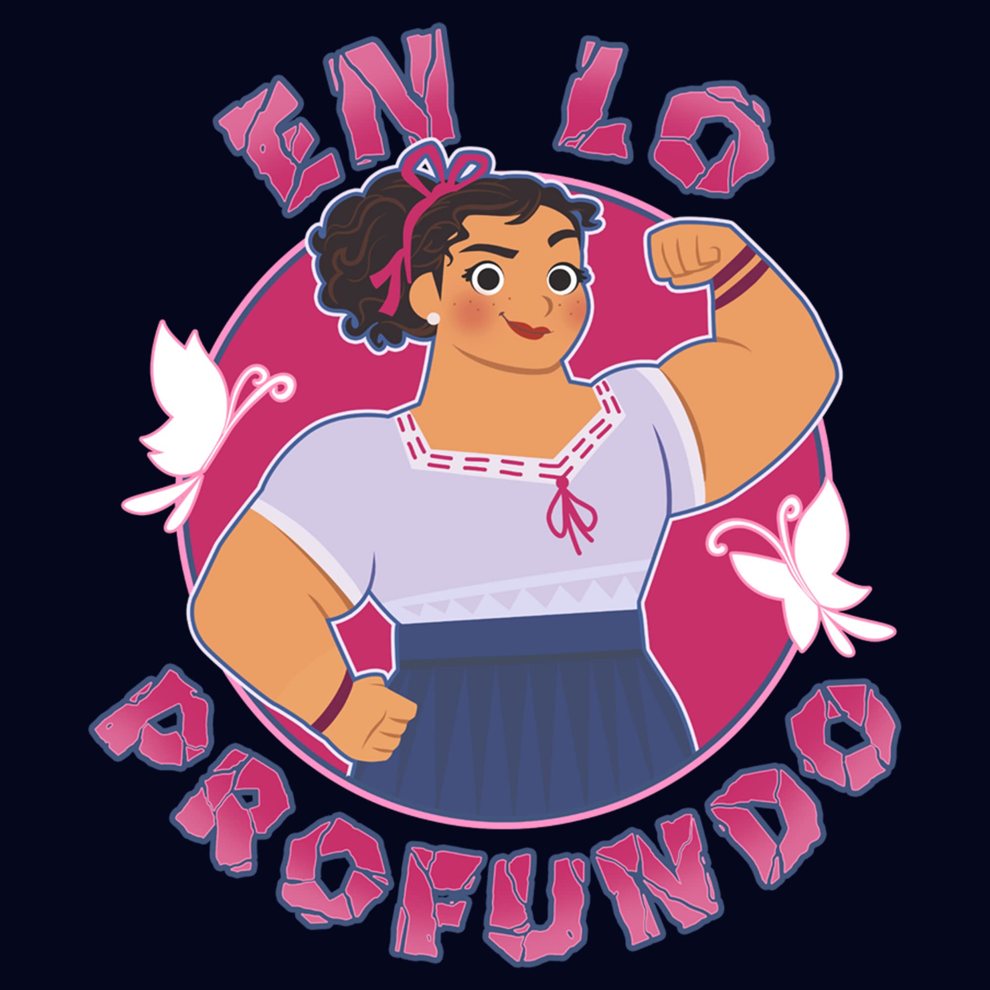 Fifth Sun Women's Encanto Luisa 'Surface Pressure' Graphic T-Shirt | Disney Inspired Casual Tee for Everyday Wear, Cosplay & Disneybounding