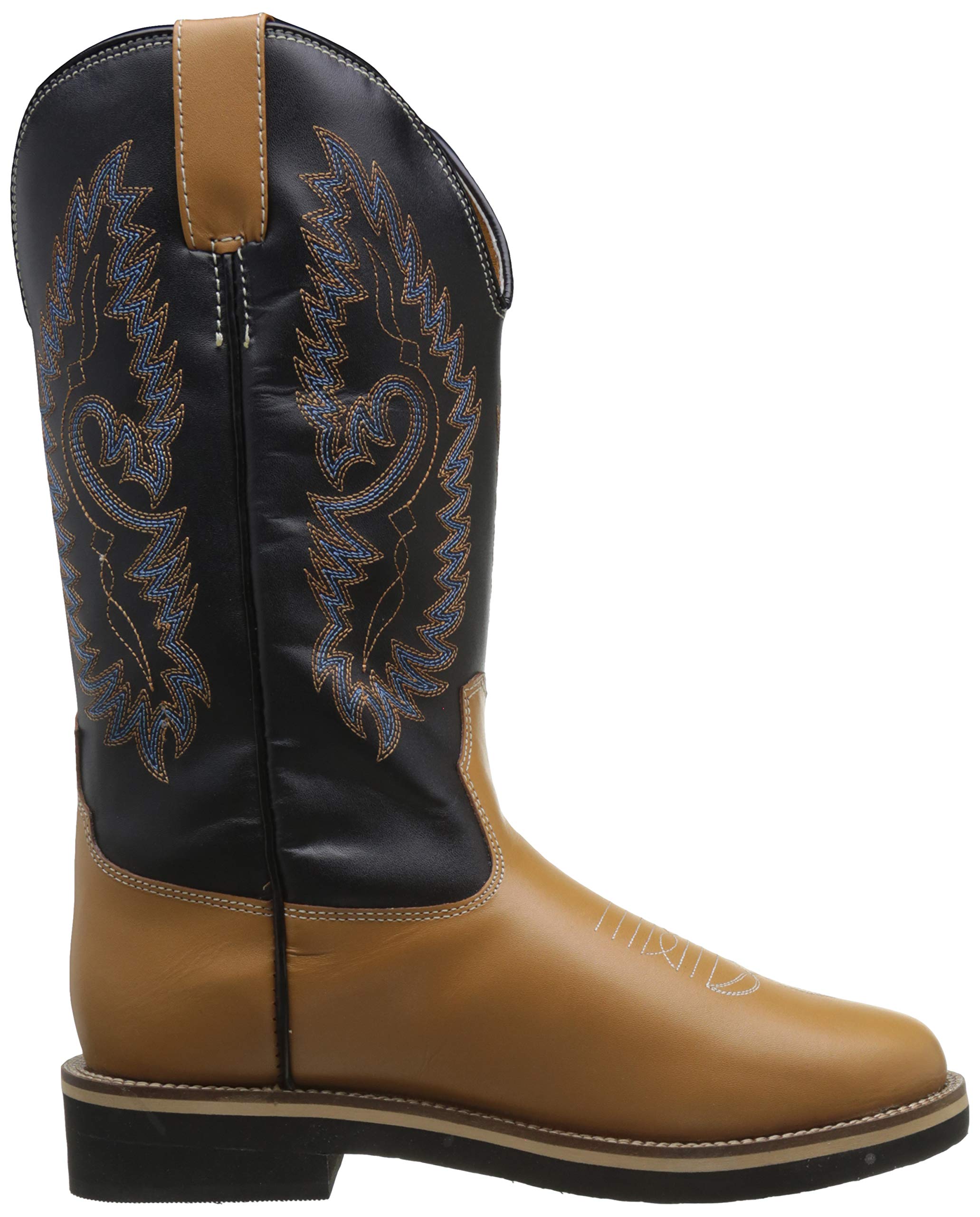 Unisex Soft Cow Leather Western Boots - London Brown, Size 10 US (44 EU) | Comfortable Cowboy Boots for Men & Women | Perfect for Rodeo, Country Dancing & Western Fashion