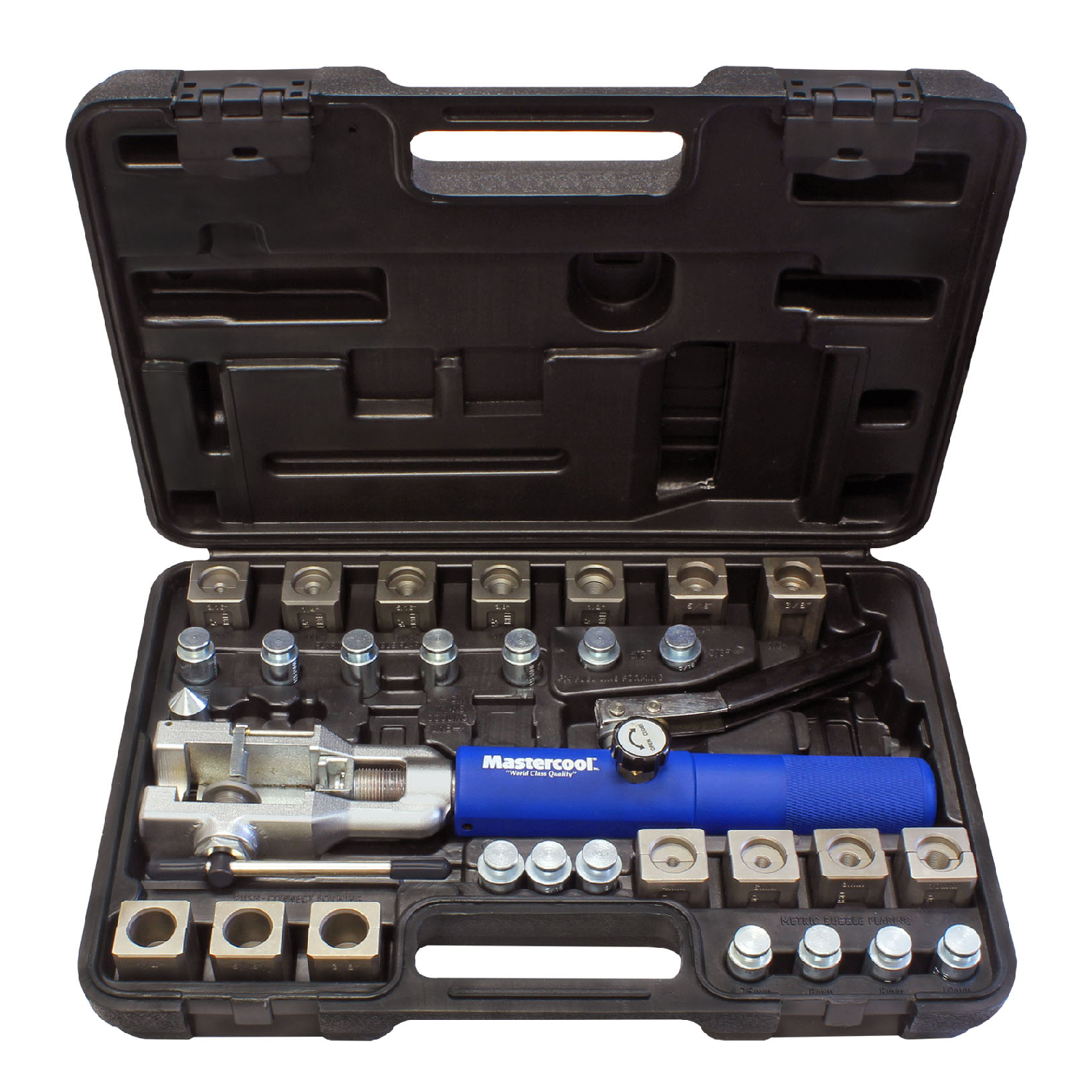 Mastercool 72475 Universal Hydraulic Flaring Tool Kit - Professional HVAC & Automotive Brake Line Repair Set for Copper, Aluminum & Steel Tubing - Perfect for Mechanics & DIY Auto Maintenance