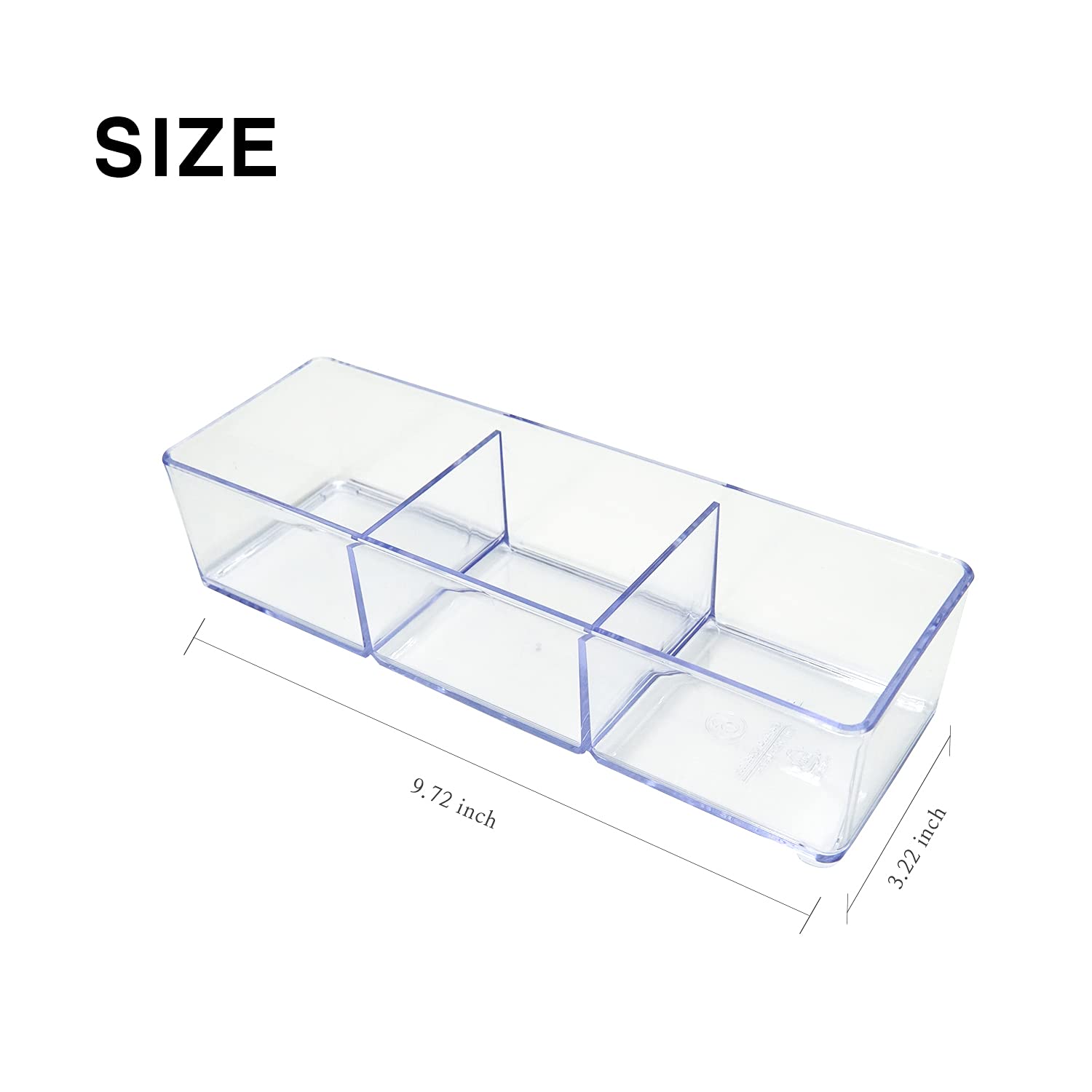 Carrotez 3-Tier Clear Plastic Drawer Organizer for Makeup, Bathroom, Office & Vanity Storage - Perfect for Cosmetics, Jewelry, Office Supplies & Small Items Organization