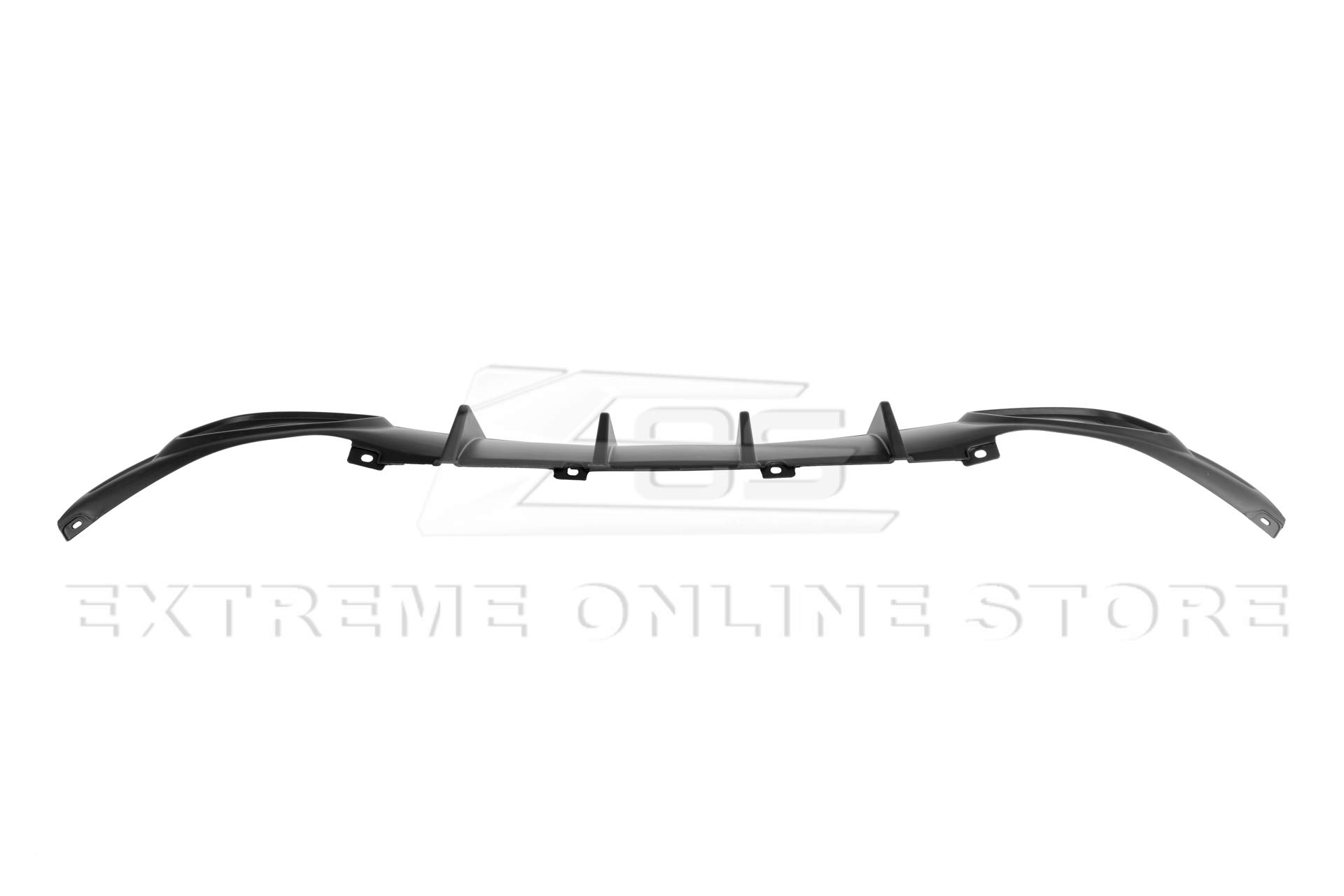 2015-Present Dodge Charger Base Models Replacement SRT Style Rear Bumper with Quad Exhaust Tips | ABS Plastic Matte Black Diffuser | Perfect for Car Upgrades & Street Performance Enhancement